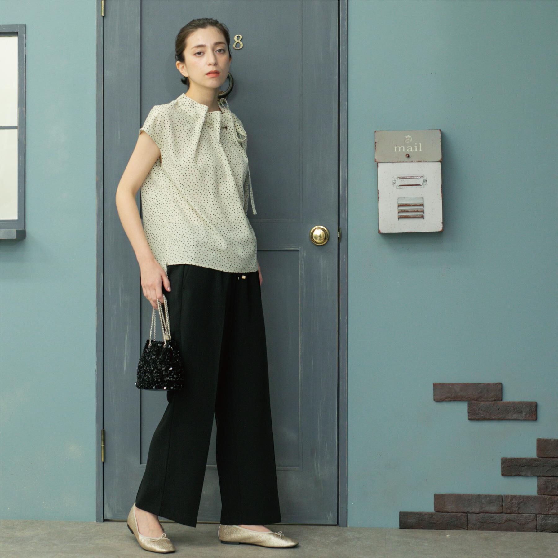 OPAQUE.CLIP「《丈が選べる/SS-LLサイズ》美脚ストレッチイージーワイドパンツ/セットアップ対応【防シワ/洗濯機」|その他|