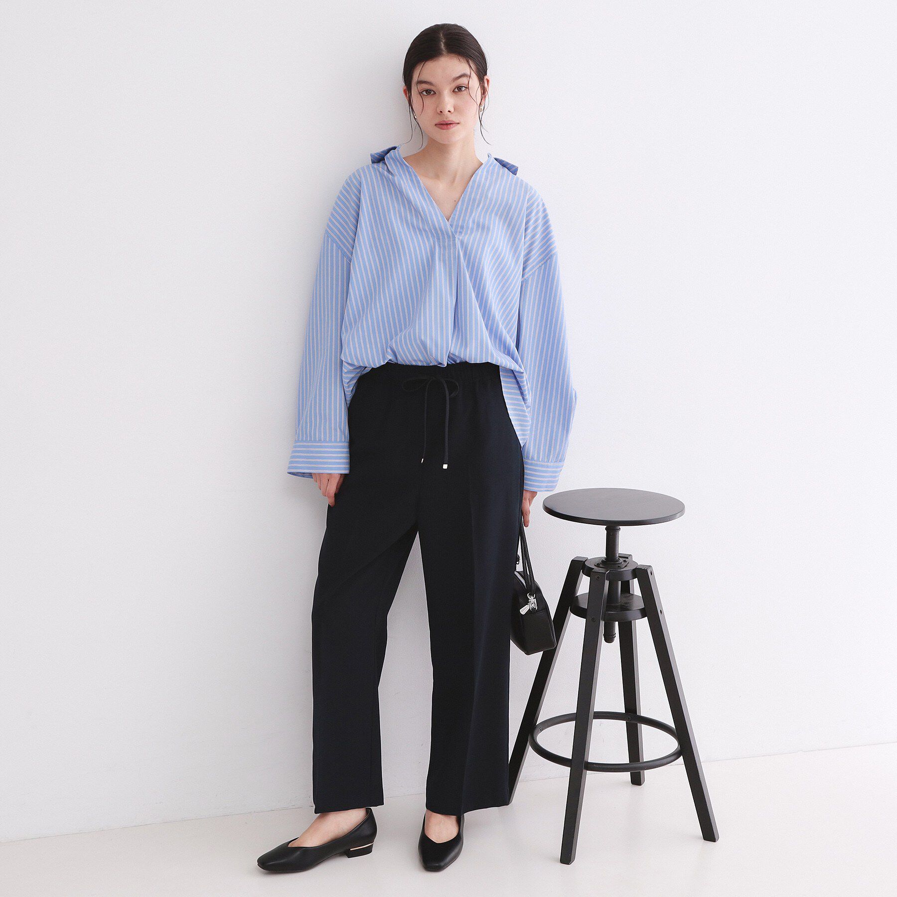 OPAQUE.CLIP「《丈が選べる/SS-LLサイズ》美脚ストレッチイージーワイドパンツ/セットアップ対応【防シワ/洗濯機」|その他|