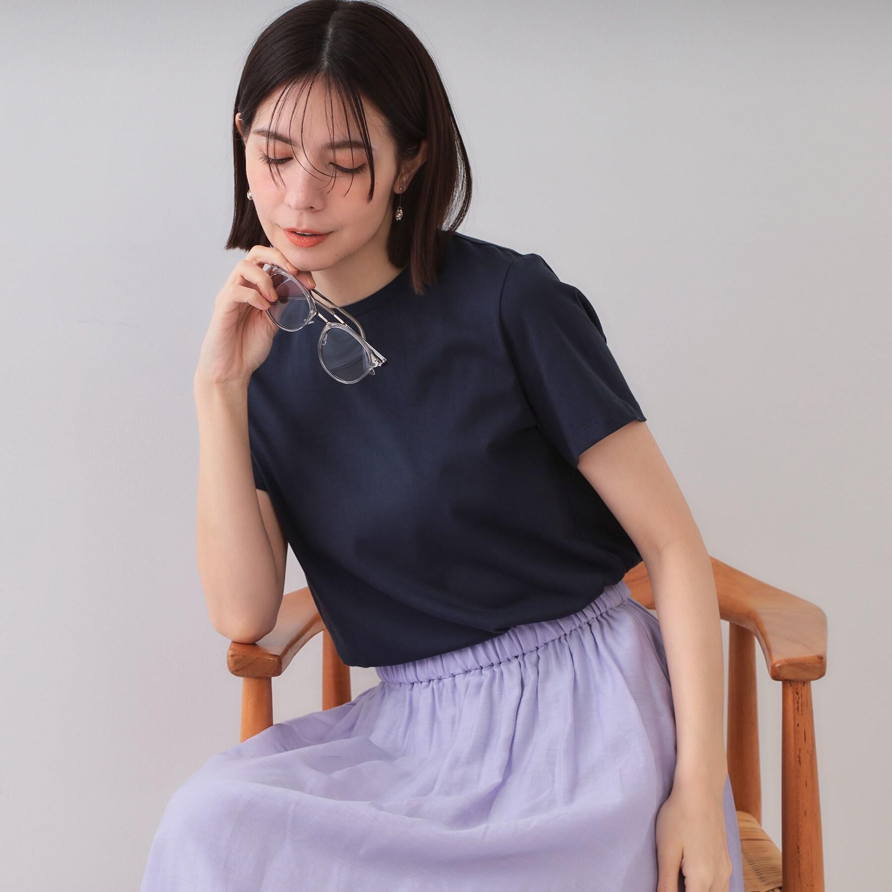 OPAQUE.CLIP「《5色展開》ベーシックTシャツ【洗濯機洗い可/UV/接触冷感】」|Tシャツ・カットソー|