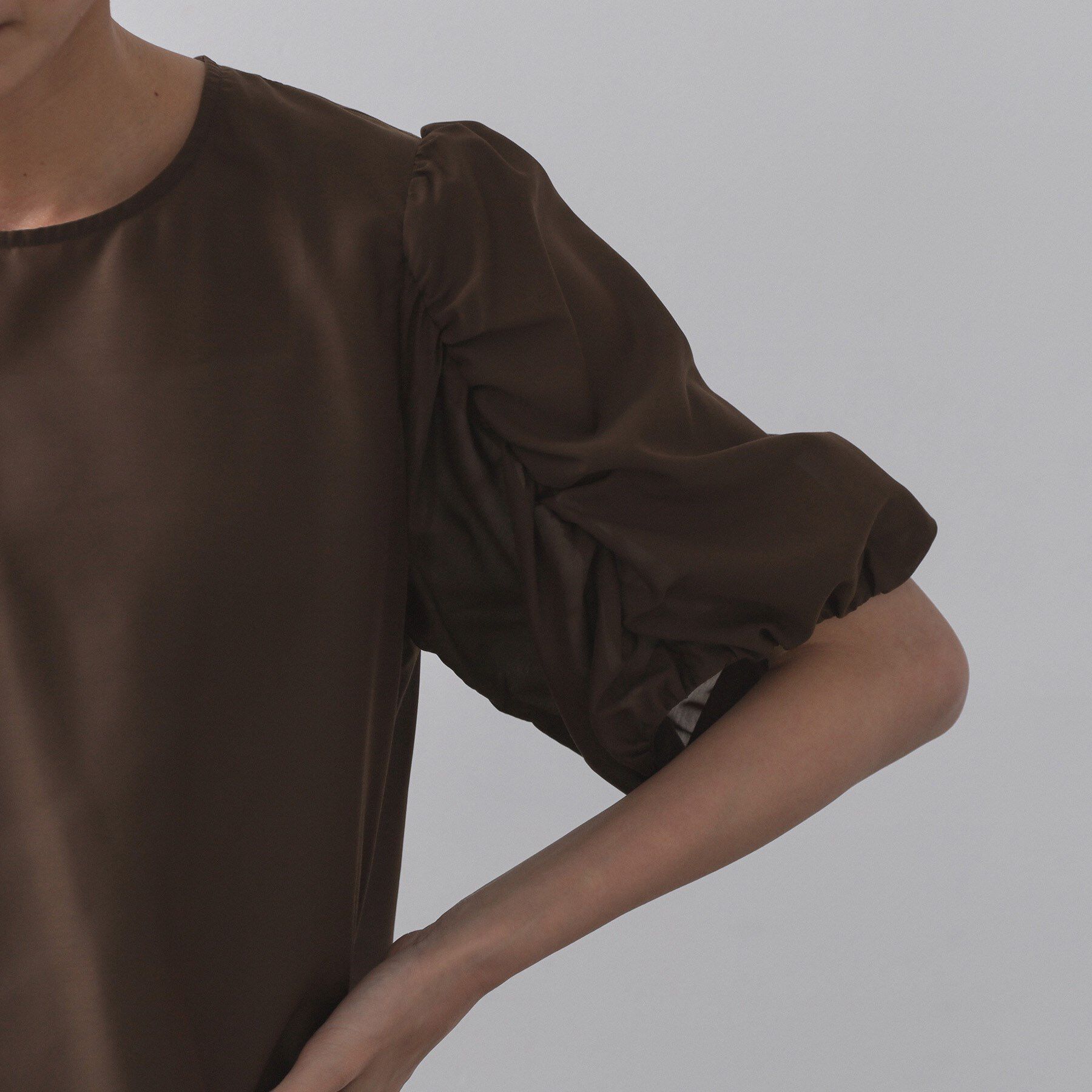 OPAQUE.CLIP「シアーボリュームスリーブブラウス【洗濯機洗い可】」|シャツ・ブラウス|