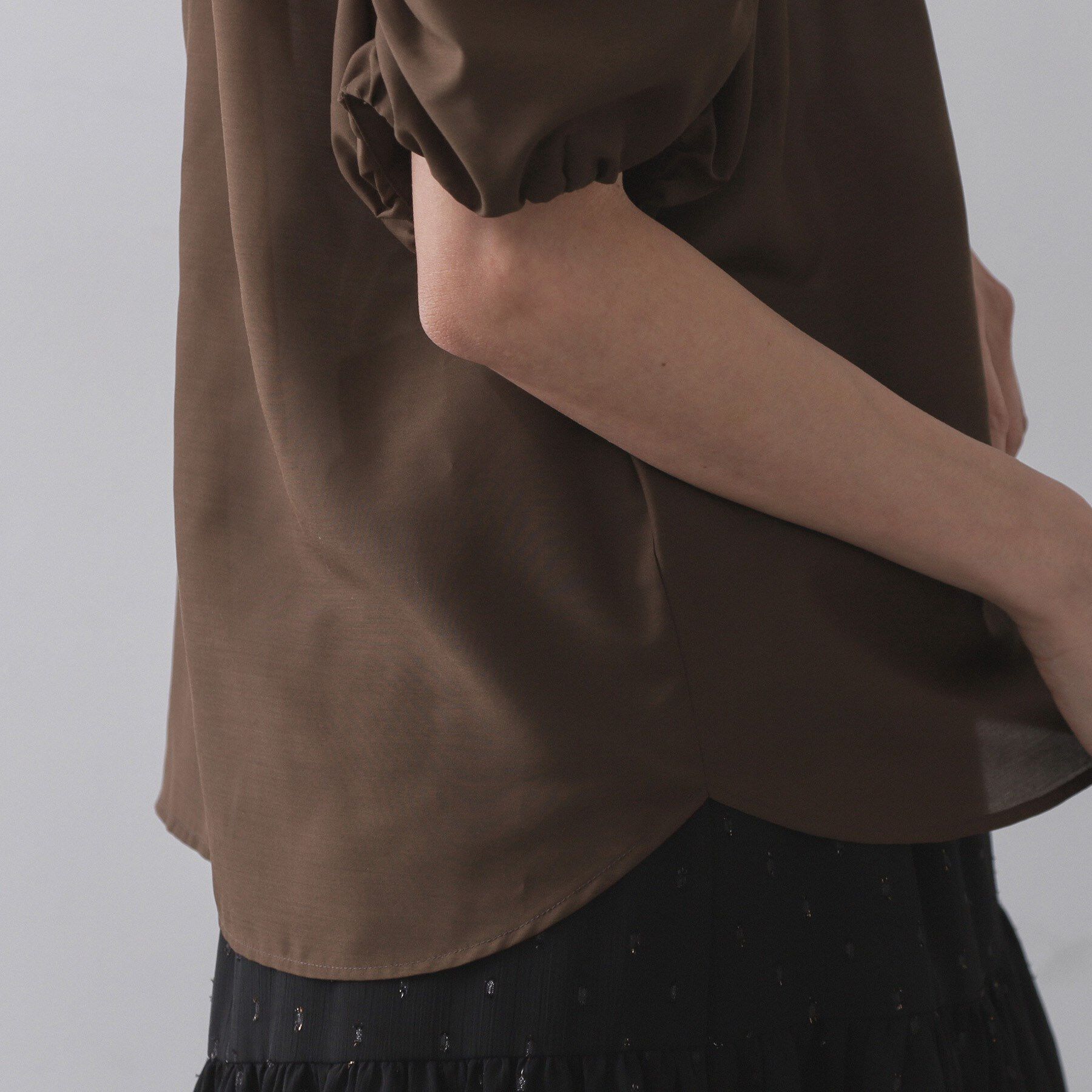 OPAQUE.CLIP「シアーボリュームスリーブブラウス【洗濯機洗い可】」|シャツ・ブラウス|