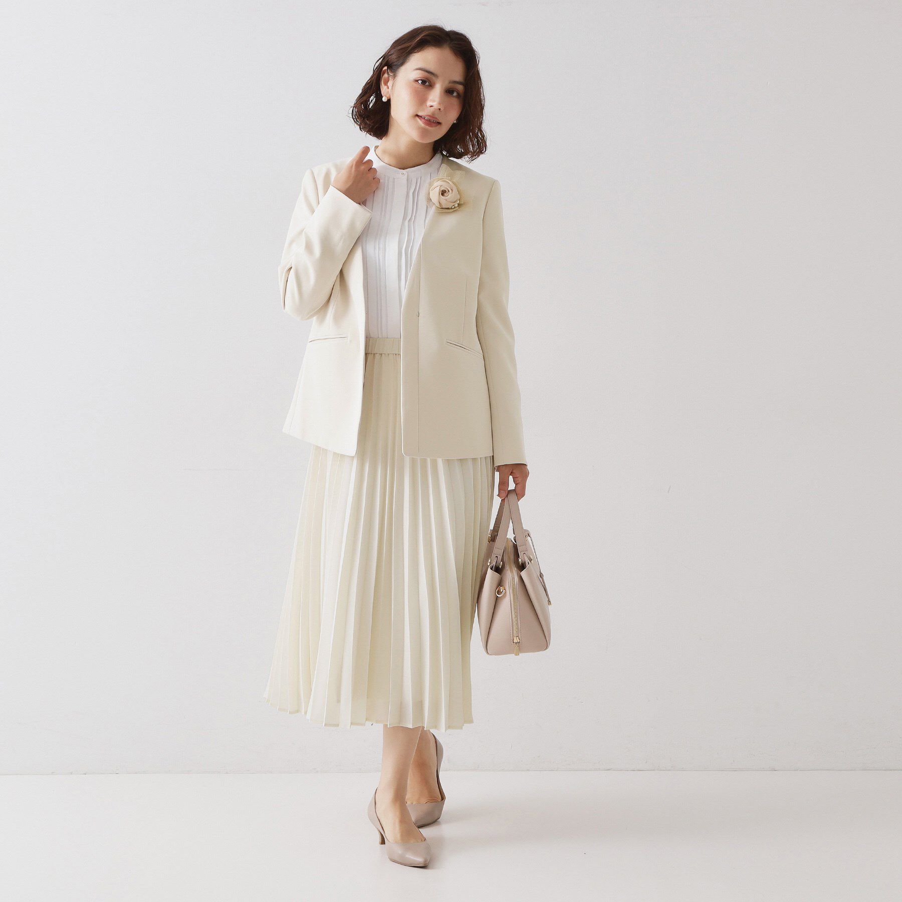 OPAQUE.CLIP「≪通勤・セレモニー対応≫プリーツスカート【洗濯機OK】」|スカート|