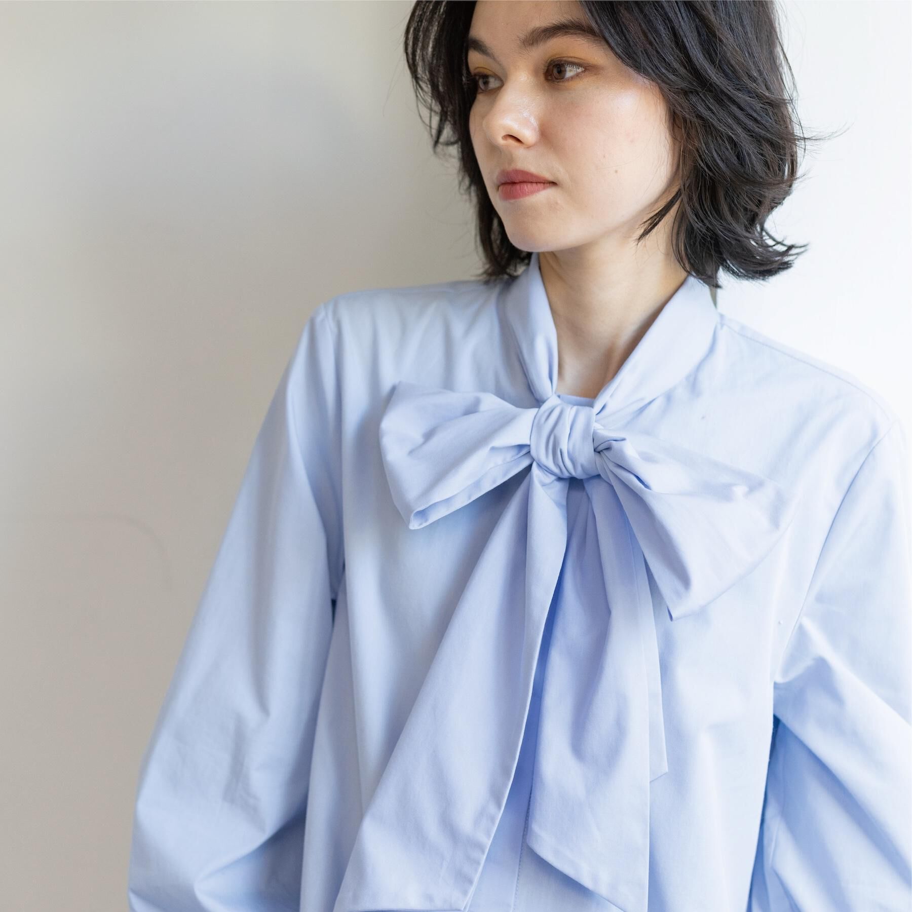 OPAQUE.CLIP「≪通勤・セレモニー対応≫ボウタイシャツブラウス【洗濯機OK】」|シャツ・ブラウス|