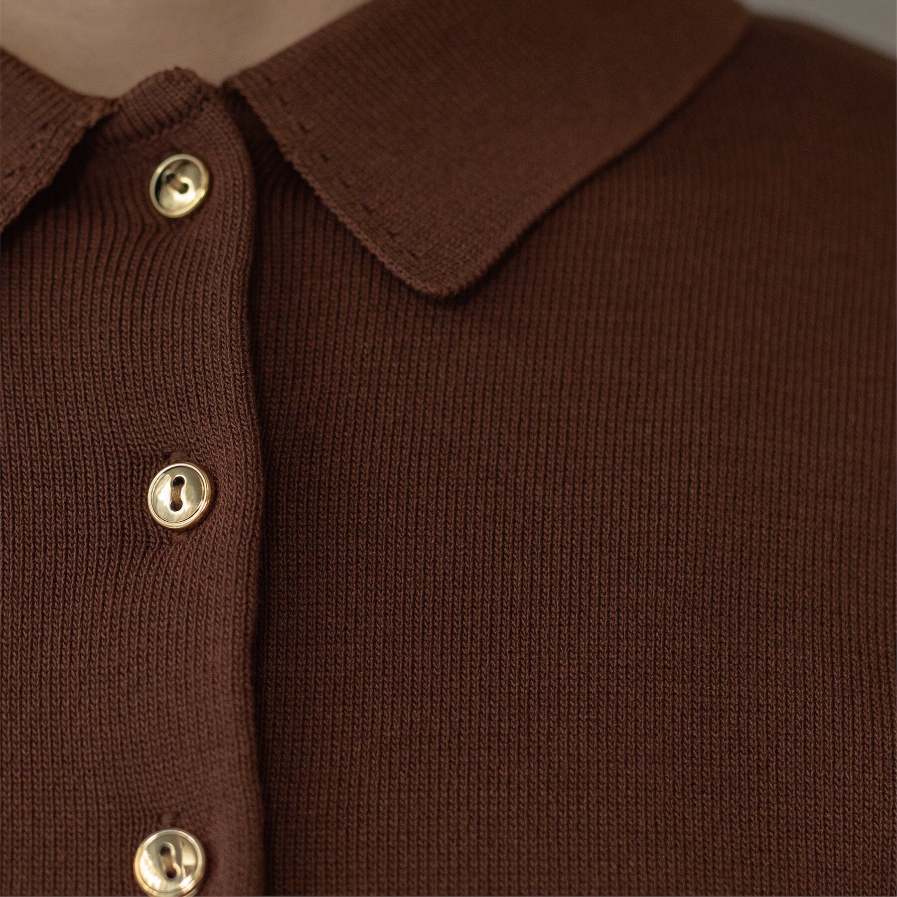 OPAQUE.CLIP「ポロネックカーディガン」|カーディガン|