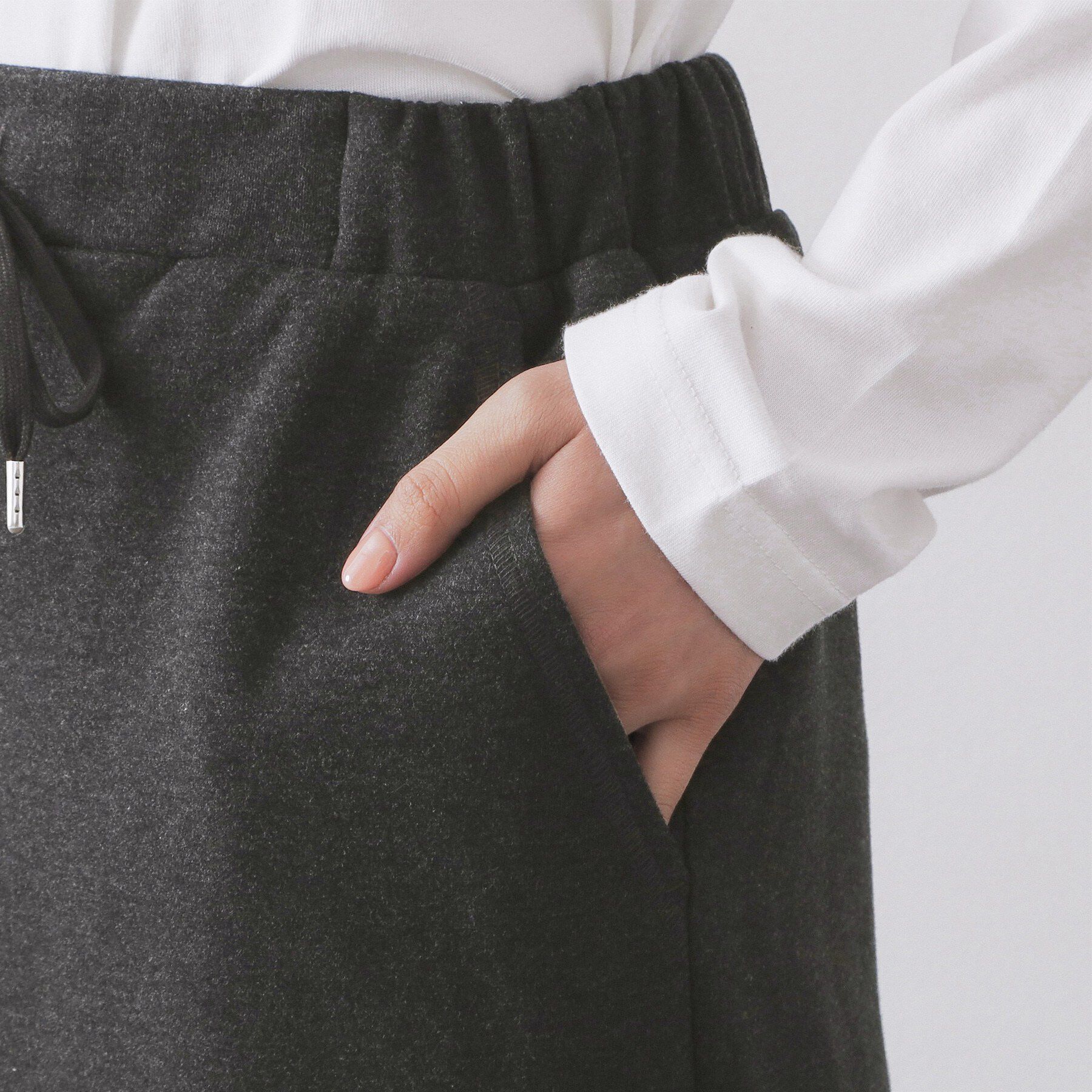 OPAQUE.CLIP「イージーナロースカート/セットアップ対応【洗濯機OK】」|スカート|