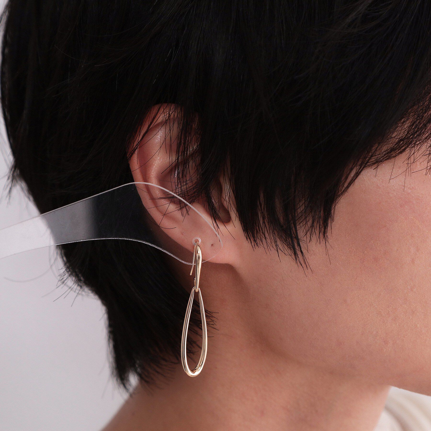 OPAQUE.CLIP「メタルロングドロップピアス」|ピアス|