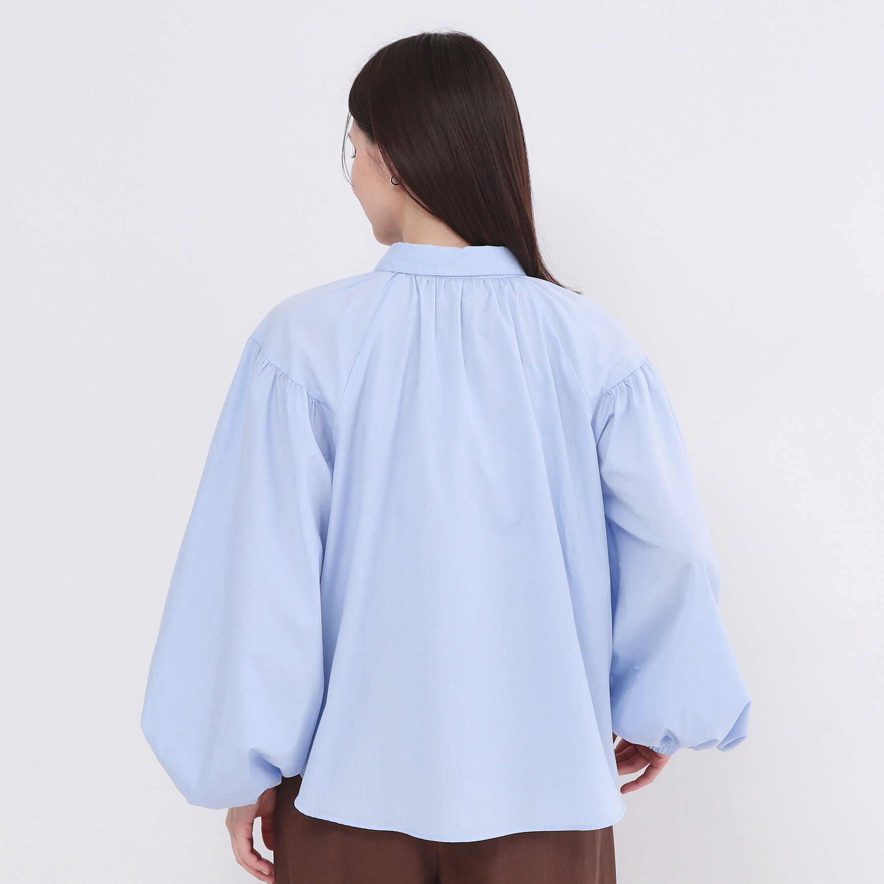 OPAQUE.CLIP「ボリュームスリーブシャツ【洗濯機OK】」|シャツ・ブラウス|