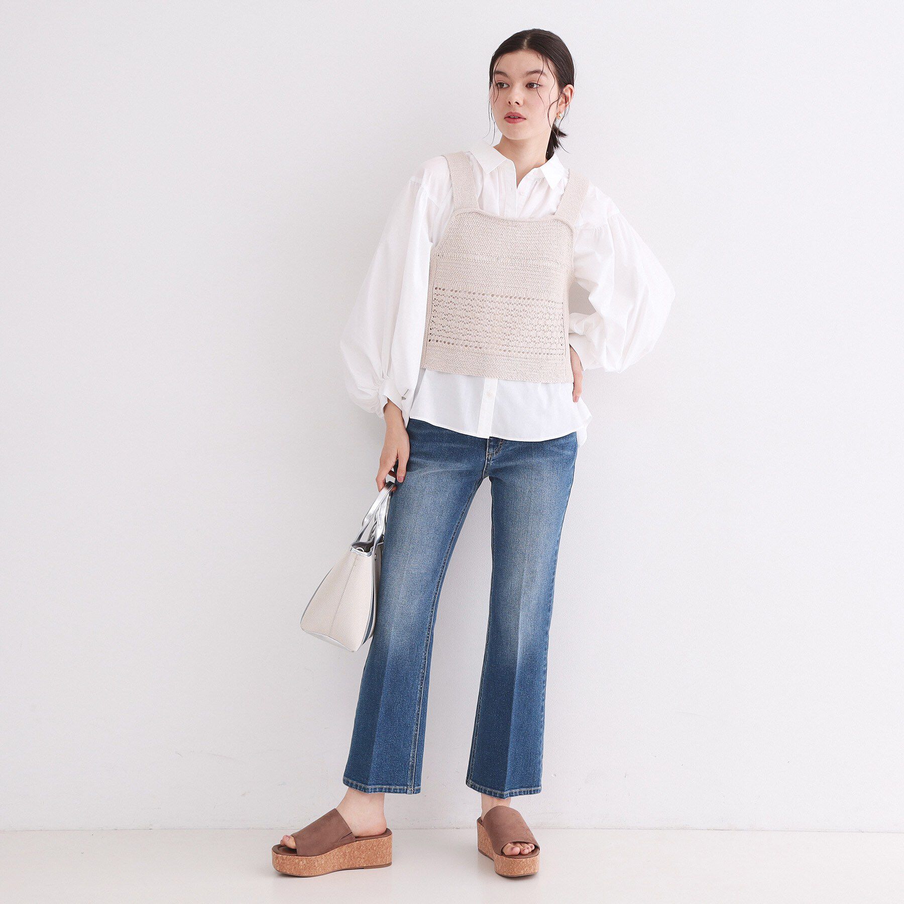 OPAQUE.CLIP「ボリュームスリーブシャツ【洗濯機OK】」|シャツ・ブラウス|