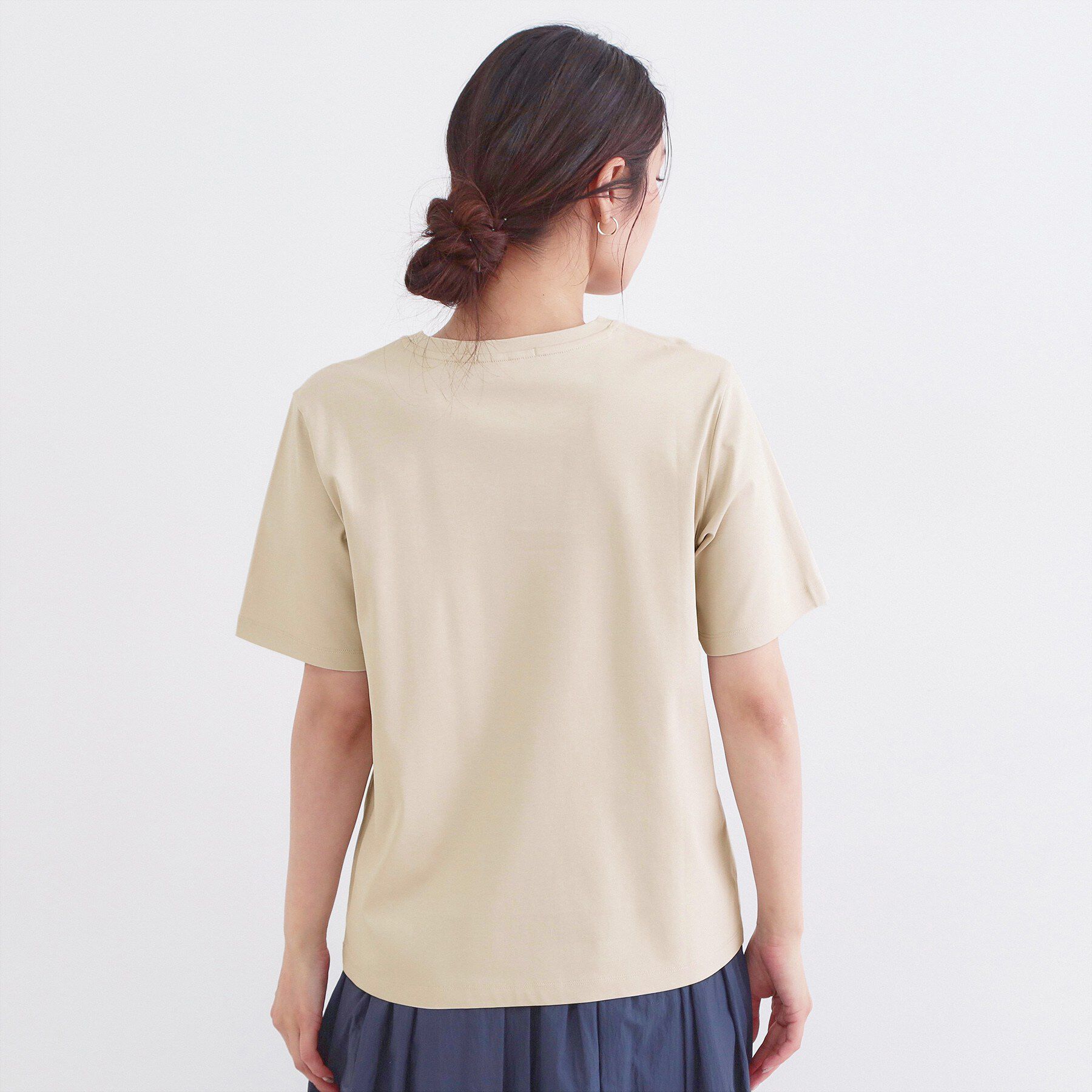 OPAQUE.CLIP「オーガニックコットン混ベーシックTシャツ【洗濯機OK】《SS～LL》」|Tシャツ・カットソー|