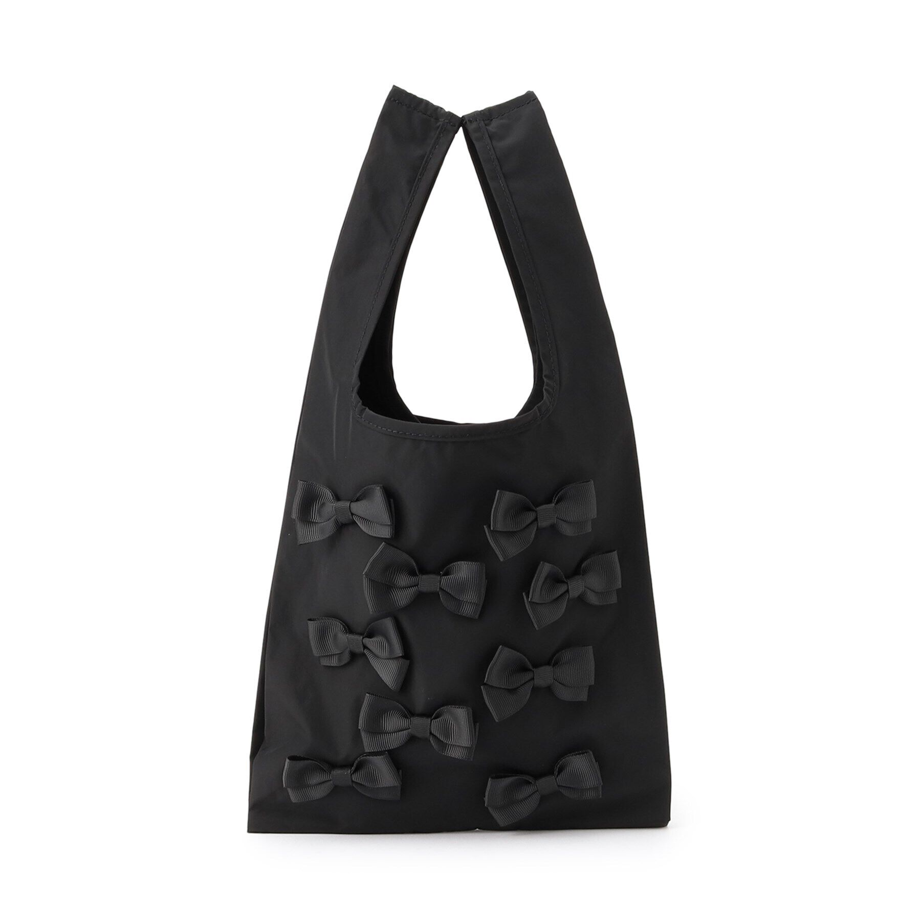 Couture broach「メニーリボン エコバッグ(小)」|エコバッグ|ブラック(019)