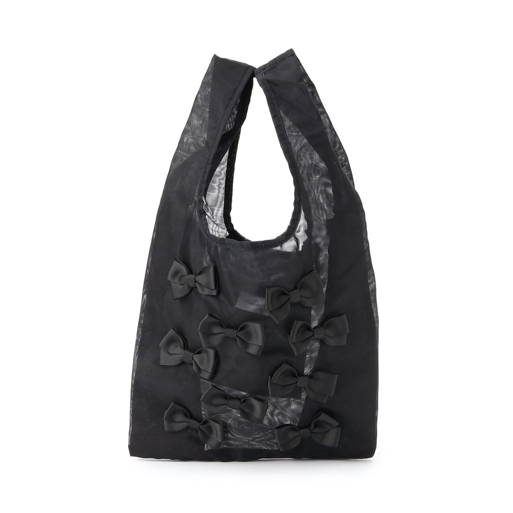 Couture broach「メニーリボン エコバッグ(小)」|エコバッグ|ブラック(119)