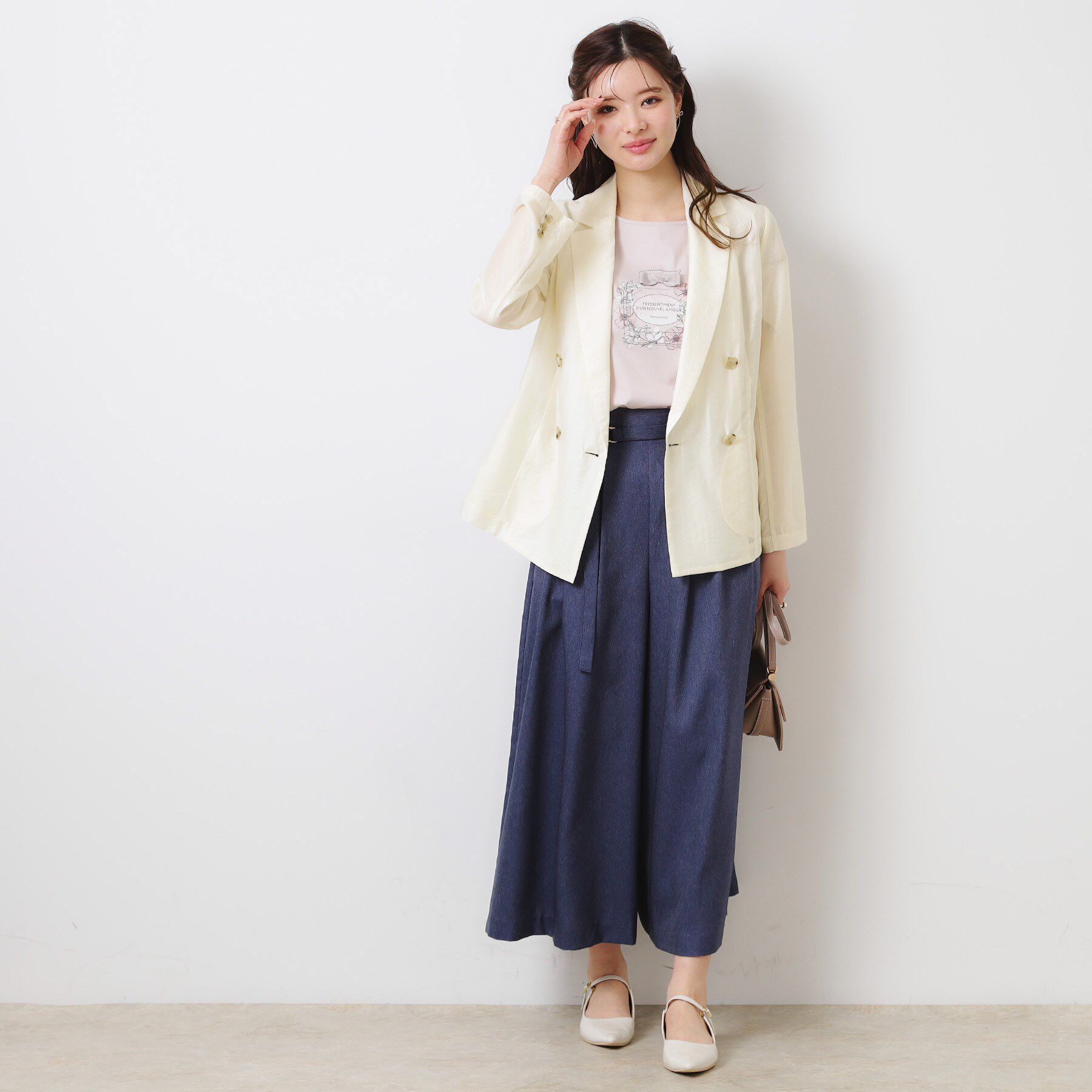 Couture broach「【オシャレな透け感・通勤】シアージャケット」|テーラードジャケット|