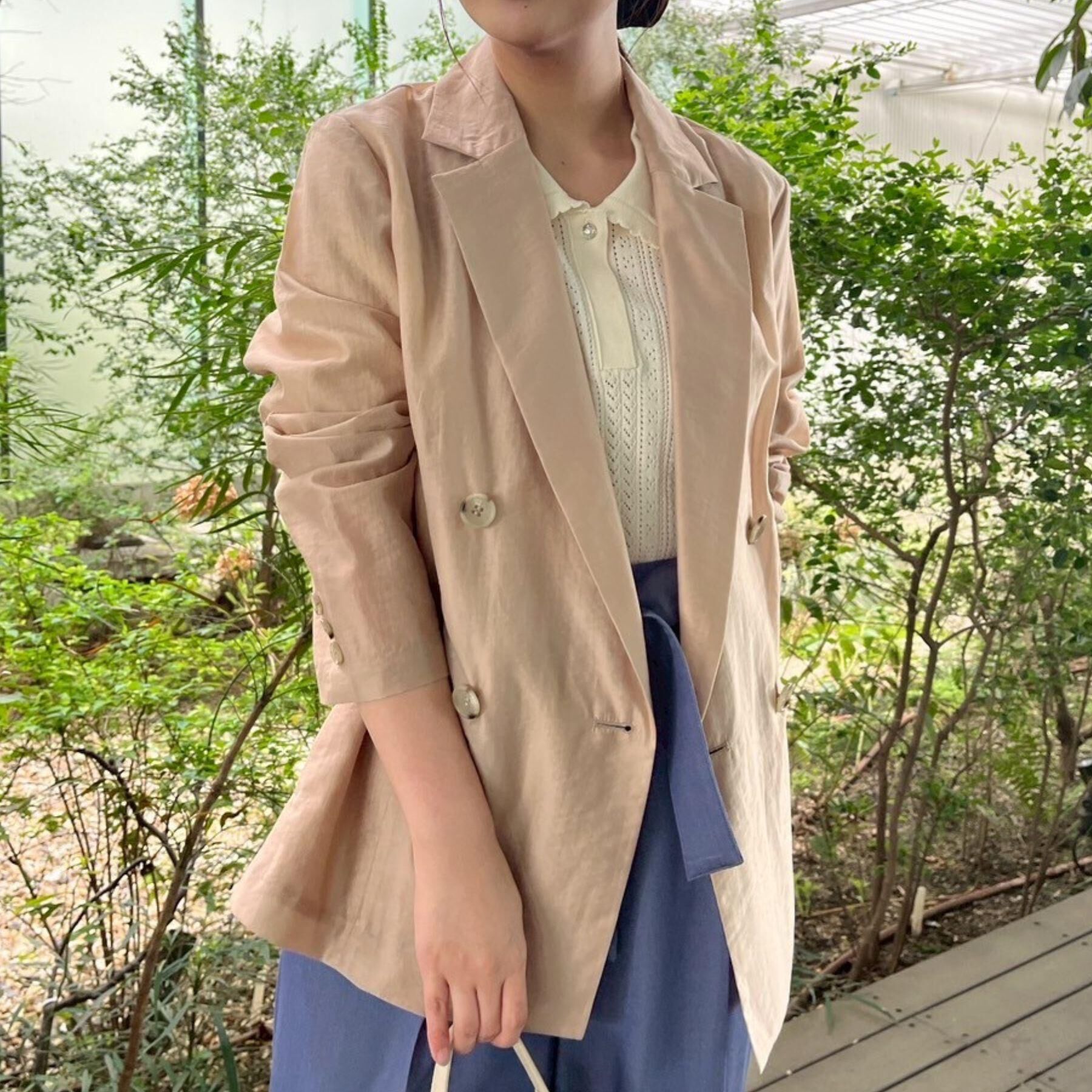 Couture broach「【オシャレな透け感・通勤】シアージャケット」|テーラードジャケット|