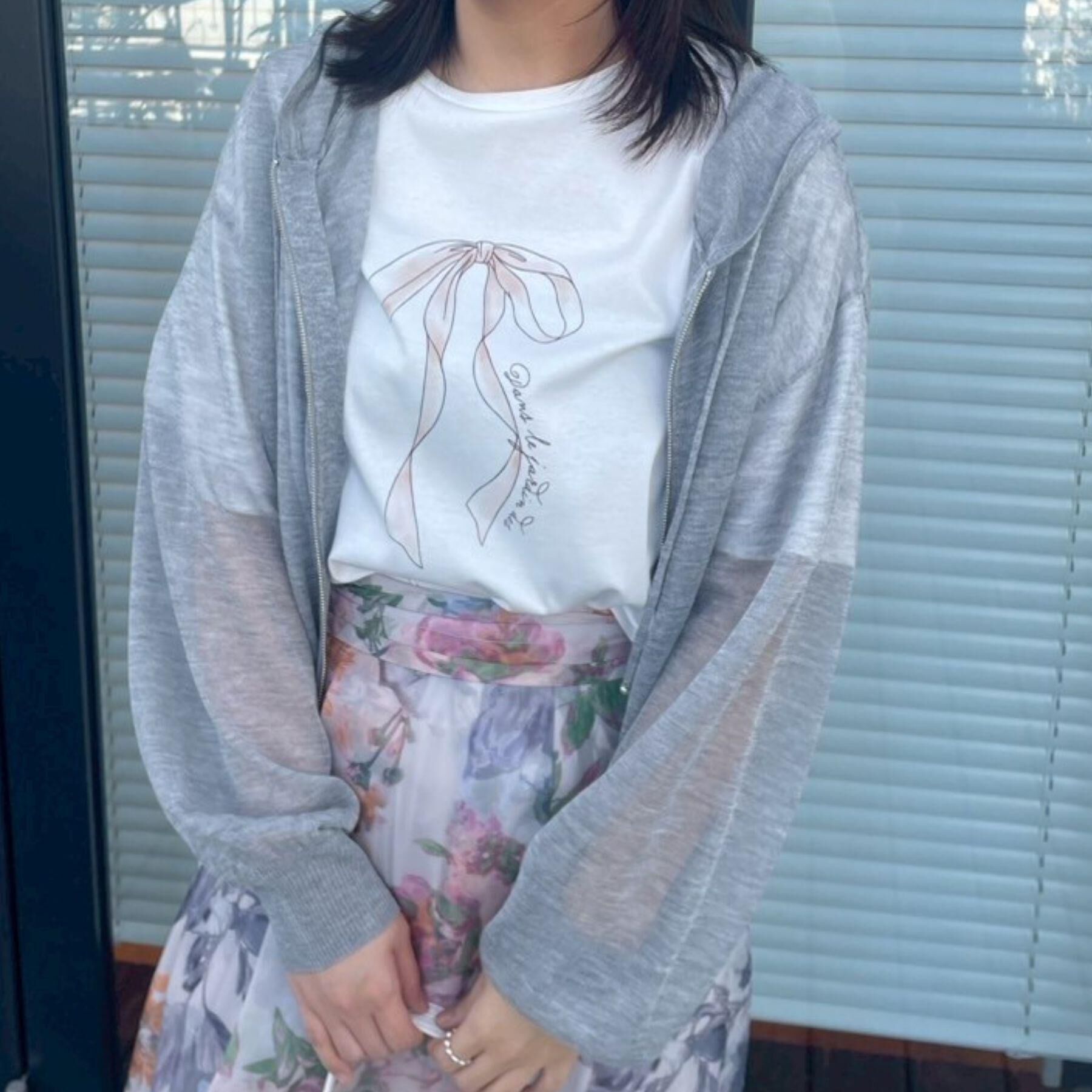 Couture broach「【上品な透け感・大人カジュアル】シアージップアップフーディー」|パーカー|