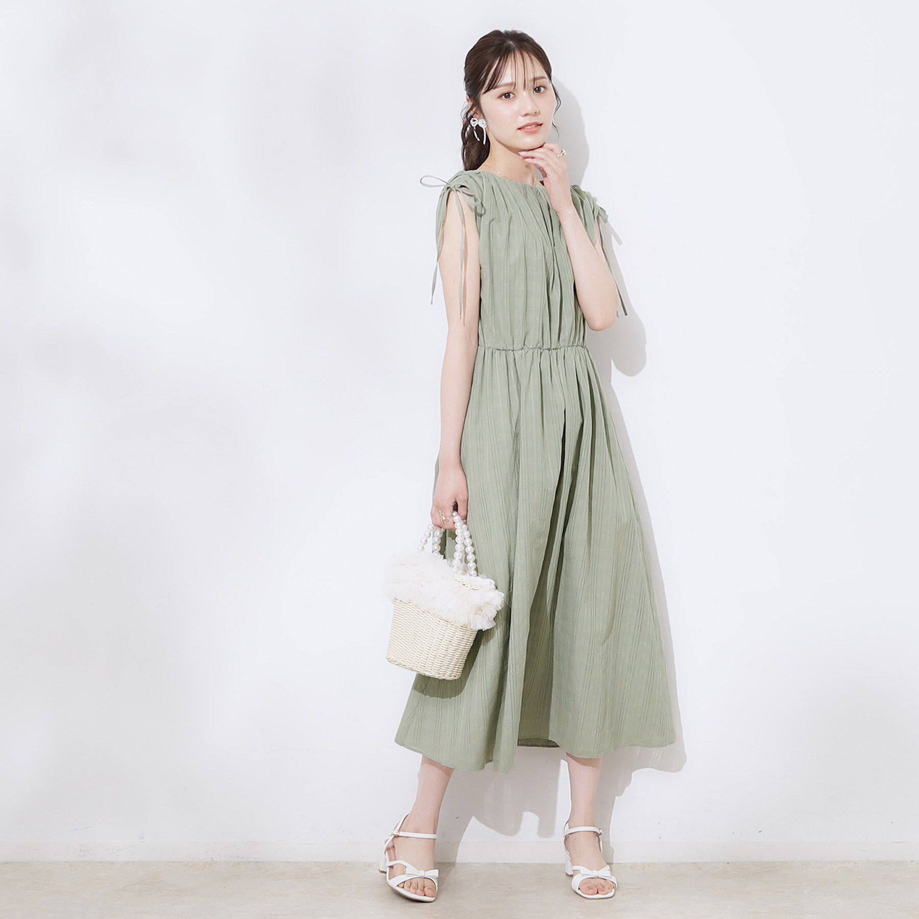 Couture broach「【大人可愛い】カラミチェック サマードレス」|ワンピース|