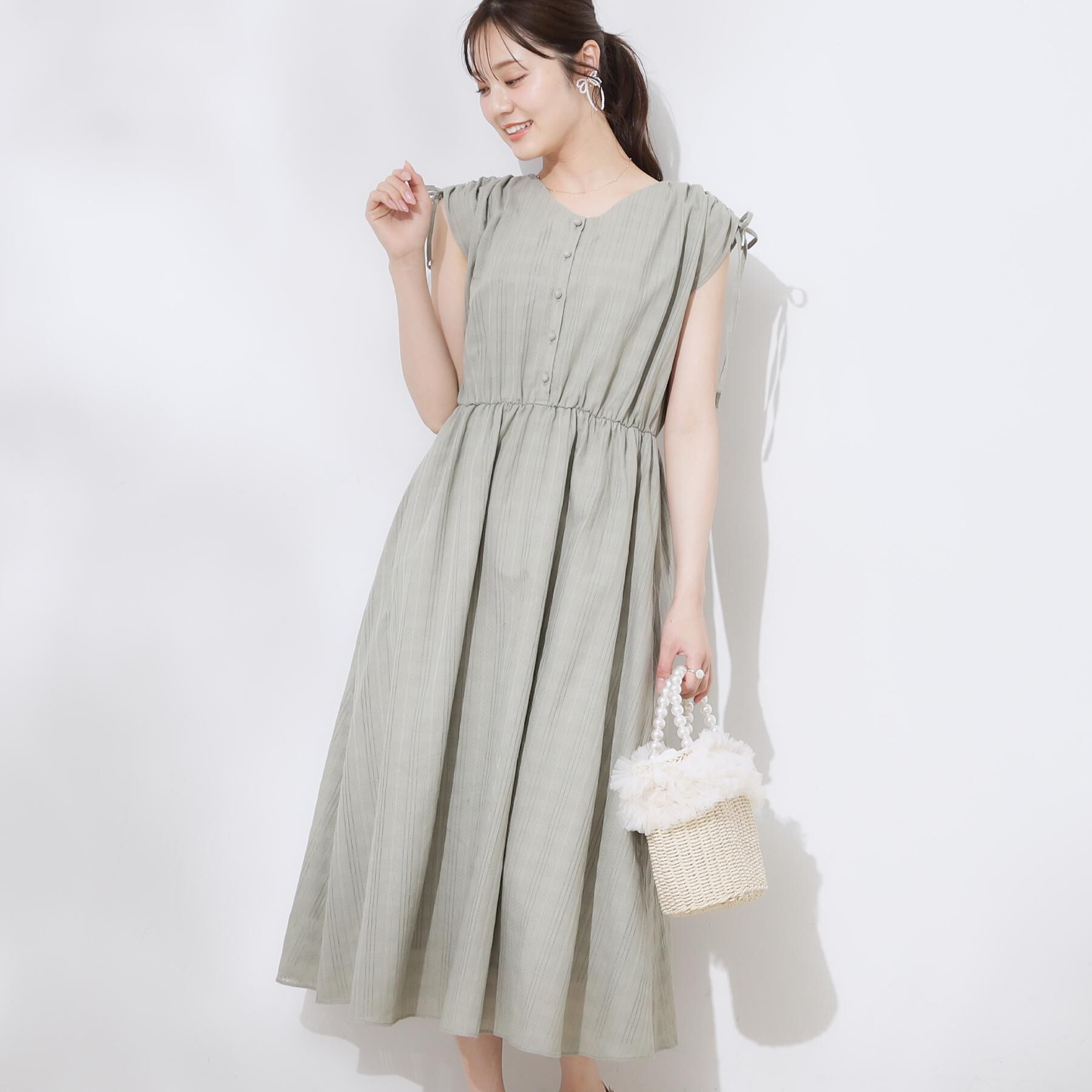 Couture broach「【大人可愛い】カラミチェック サマードレス」|ワンピース|