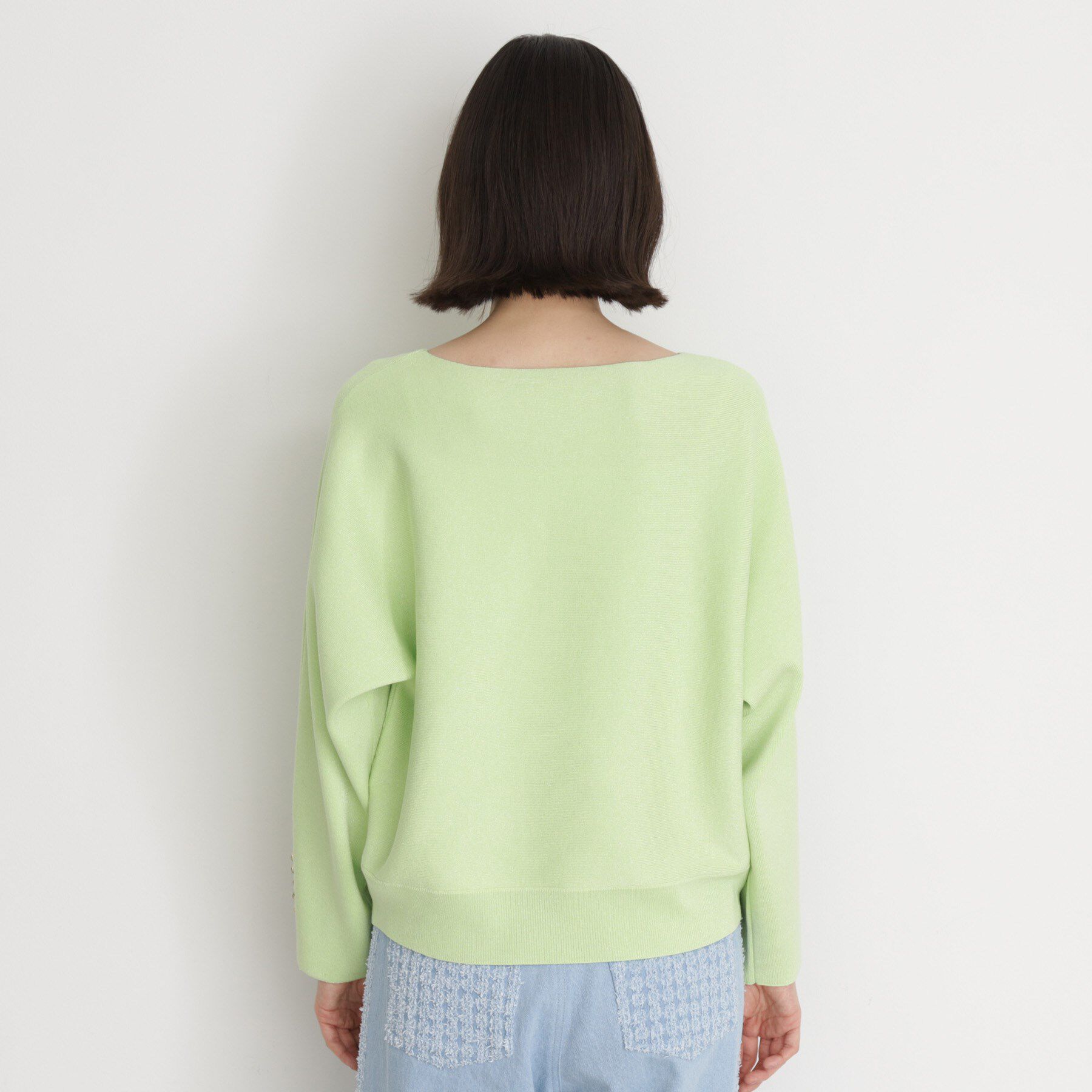 THE SHOP TK「ドルマン袖釦ニット【洗濯機OK】」|ニット・セーター|