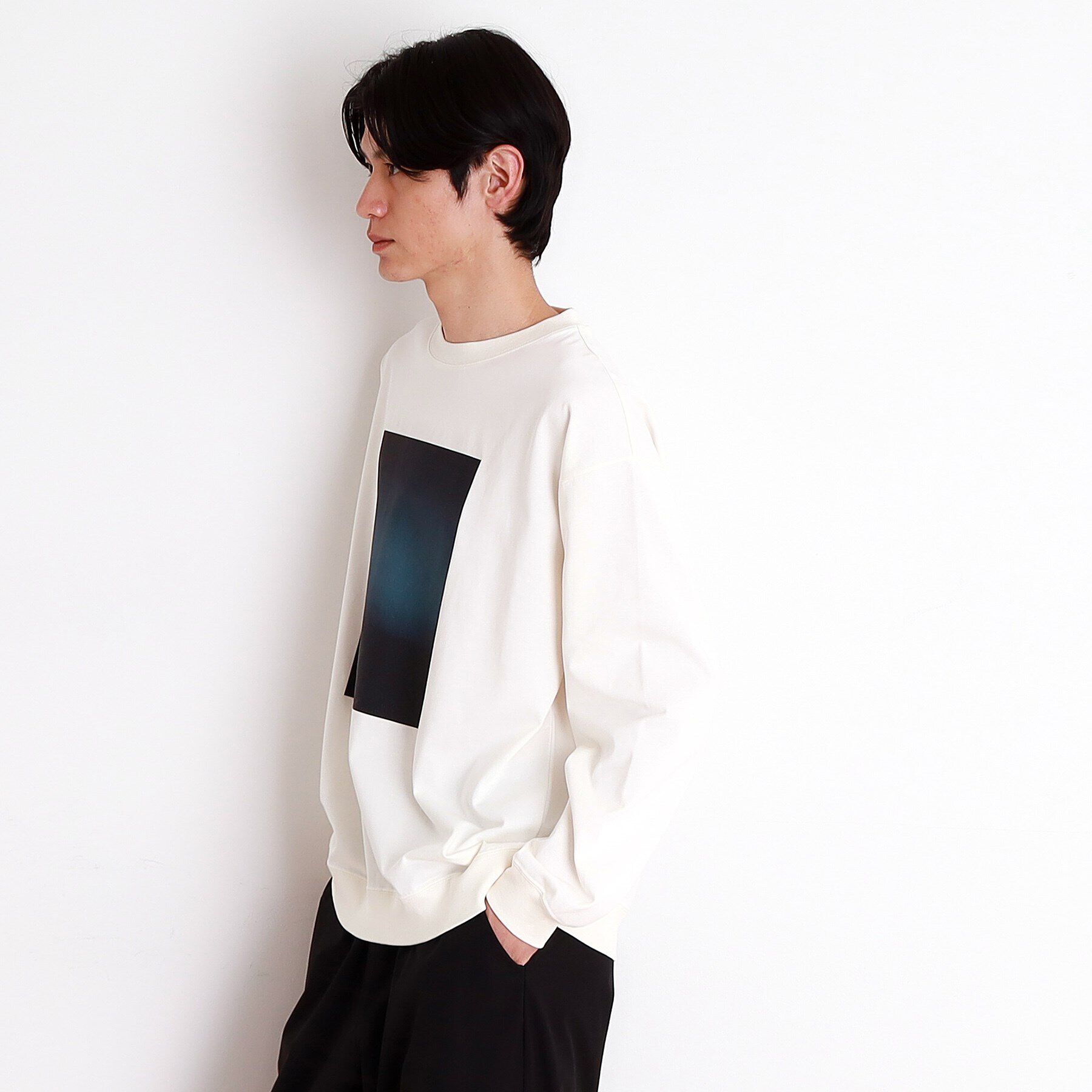 THE SHOP TK「プリントリブ長袖Tシャツ」|Tシャツ・カットソー|