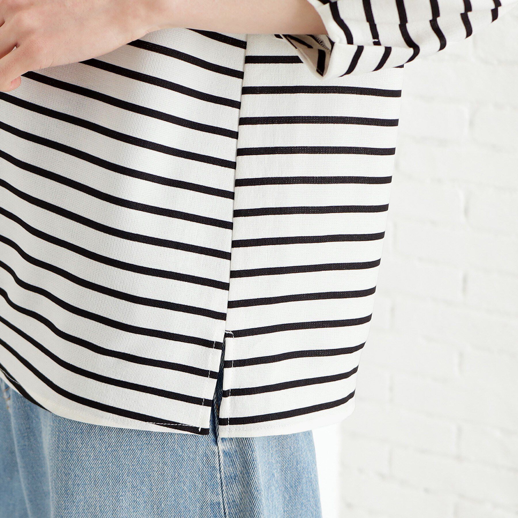 THE SHOP TK「麻調ランタン袖ブラウス【洗える】」|シャツ・ブラウス|