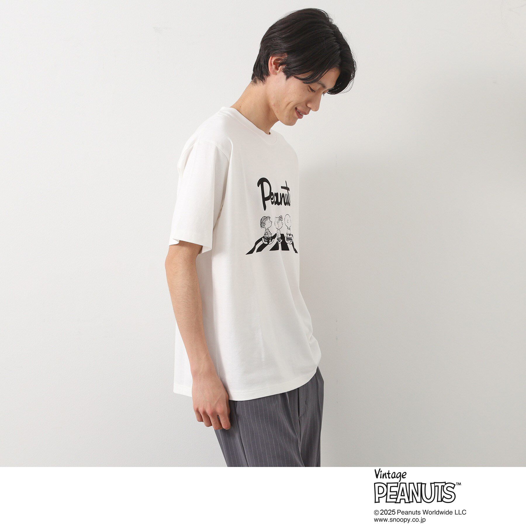 THE SHOP TK「75周年PEANUTSデザイン半袖Tシャツ」|Tシャツ・カットソー|