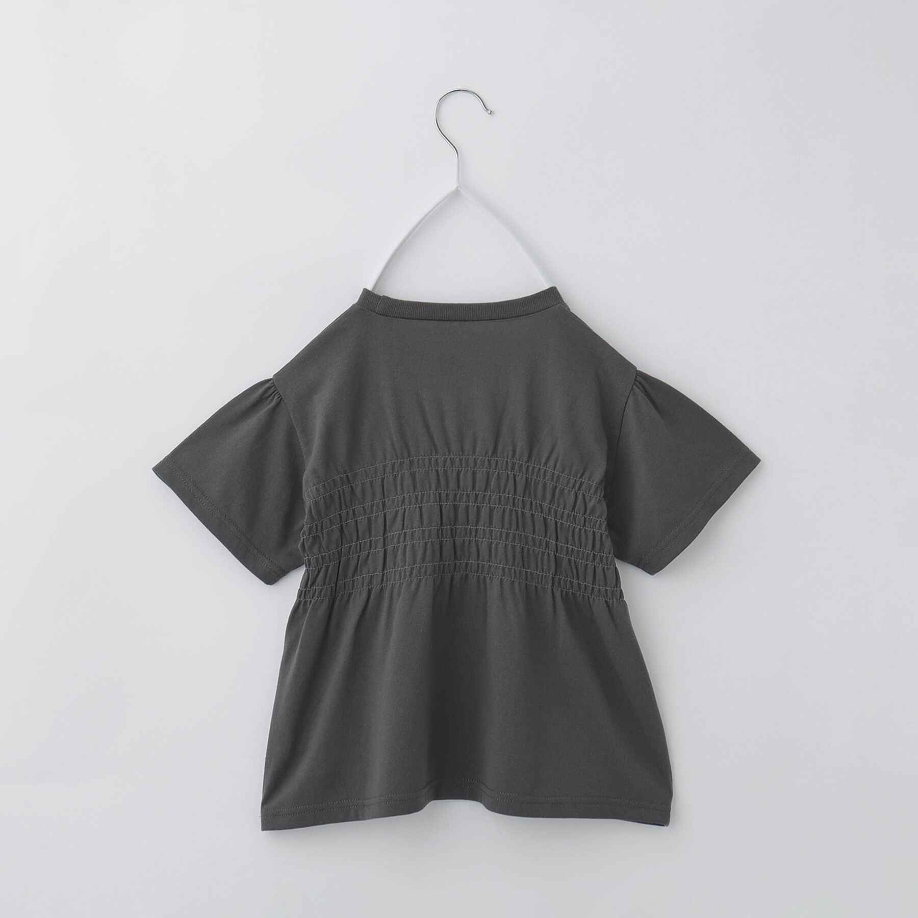 THE SHOP TK「【110-150】シャーリングロゴTシャツ/ママとおそろい・洗濯機OK」|Tシャツ・カットソー|