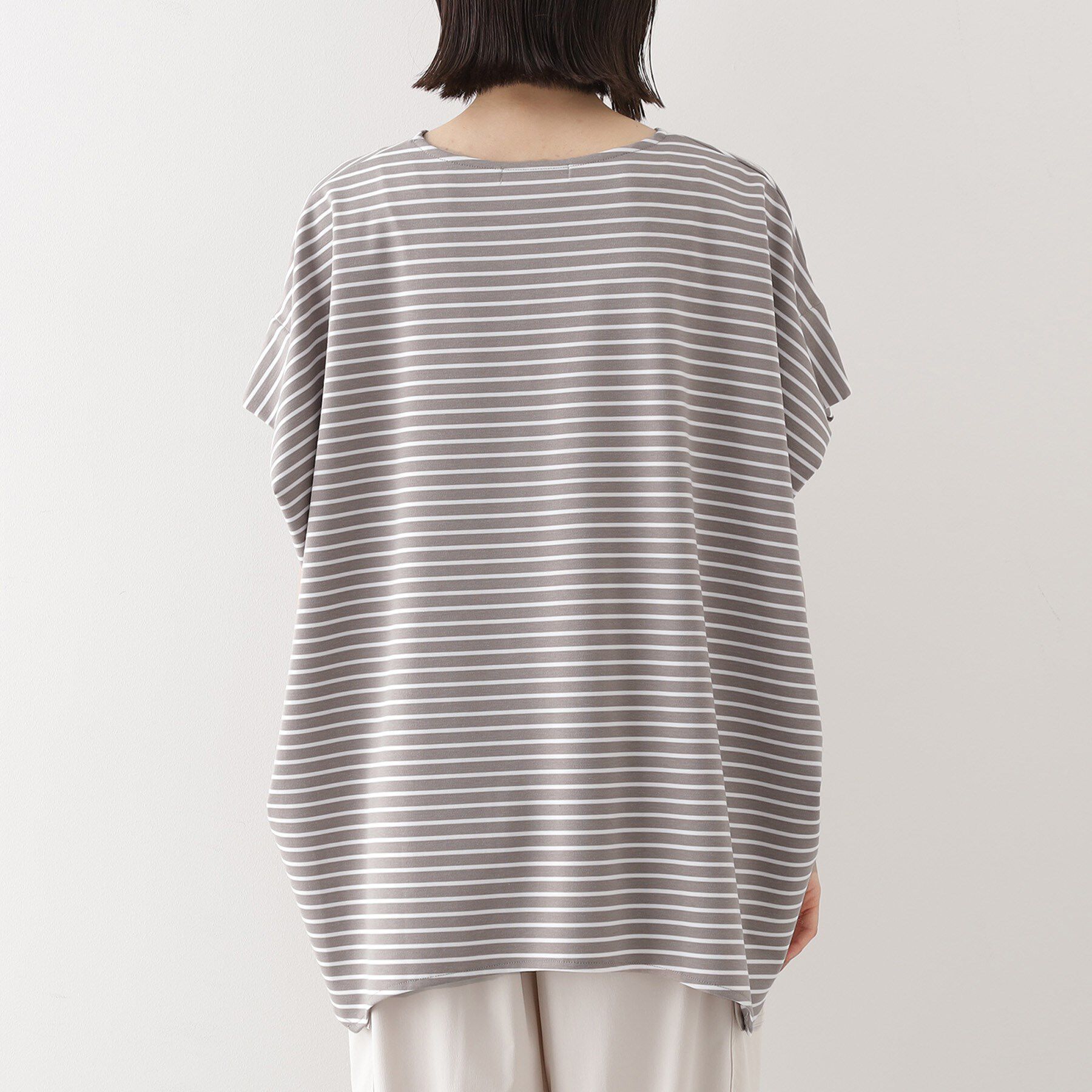 THE SHOP TK「ポンチボリュームプルオーバー【体型カバー/洗える/シワになりにくい】」|Tシャツ・カットソー|