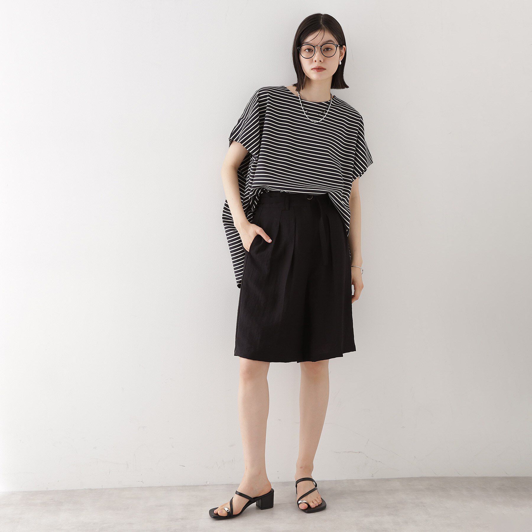 THE SHOP TK「ポンチボリュームプルオーバー【体型カバー/洗える/シワになりにくい】」|Tシャツ・カットソー|