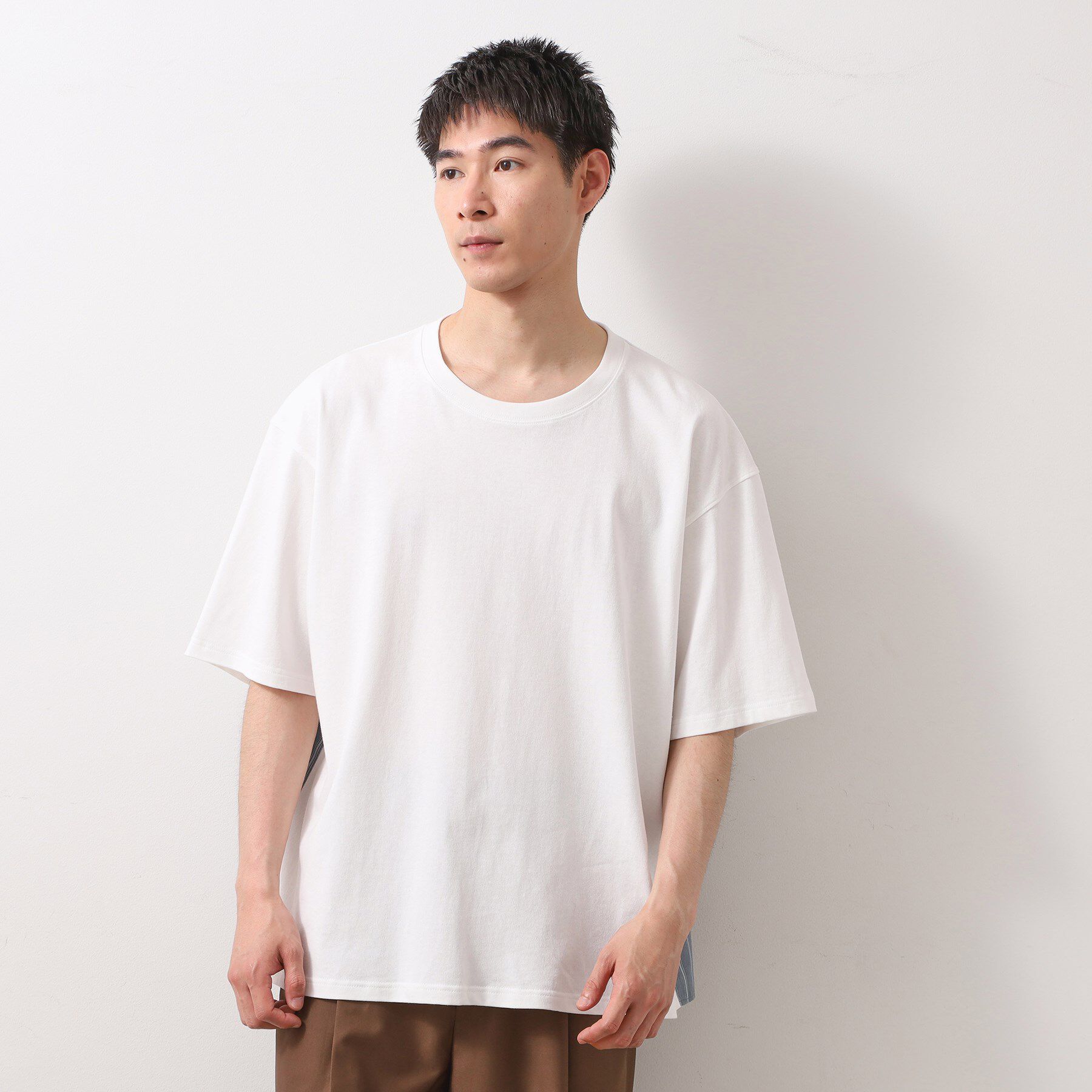 THE SHOP TK「エシカルブロード切替Tシャツ」|Tシャツ・カットソー|