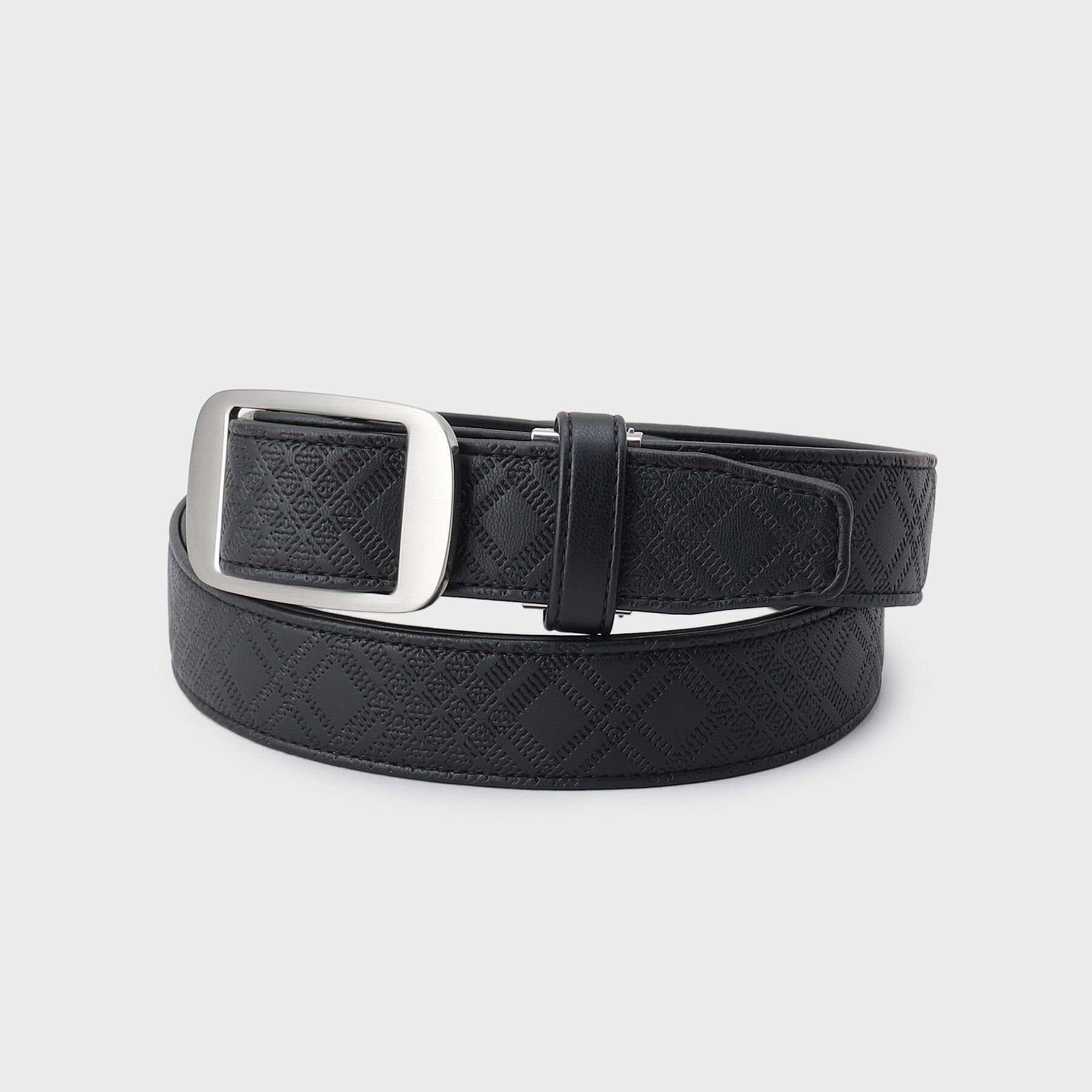 THE SHOP TK「ホールレスストレッチベルト」|ベルト|ブラック(219)