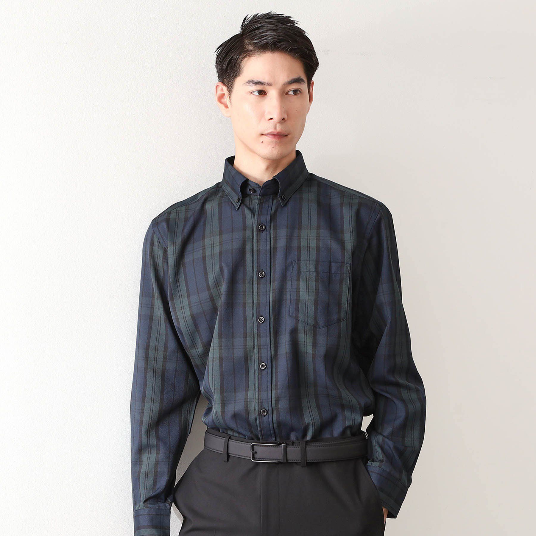 THE SHOP TK「ドレスクールシャツ　【イージーケア/通気性/速乾】」|シャツ・ブラウス|グリーン(224)