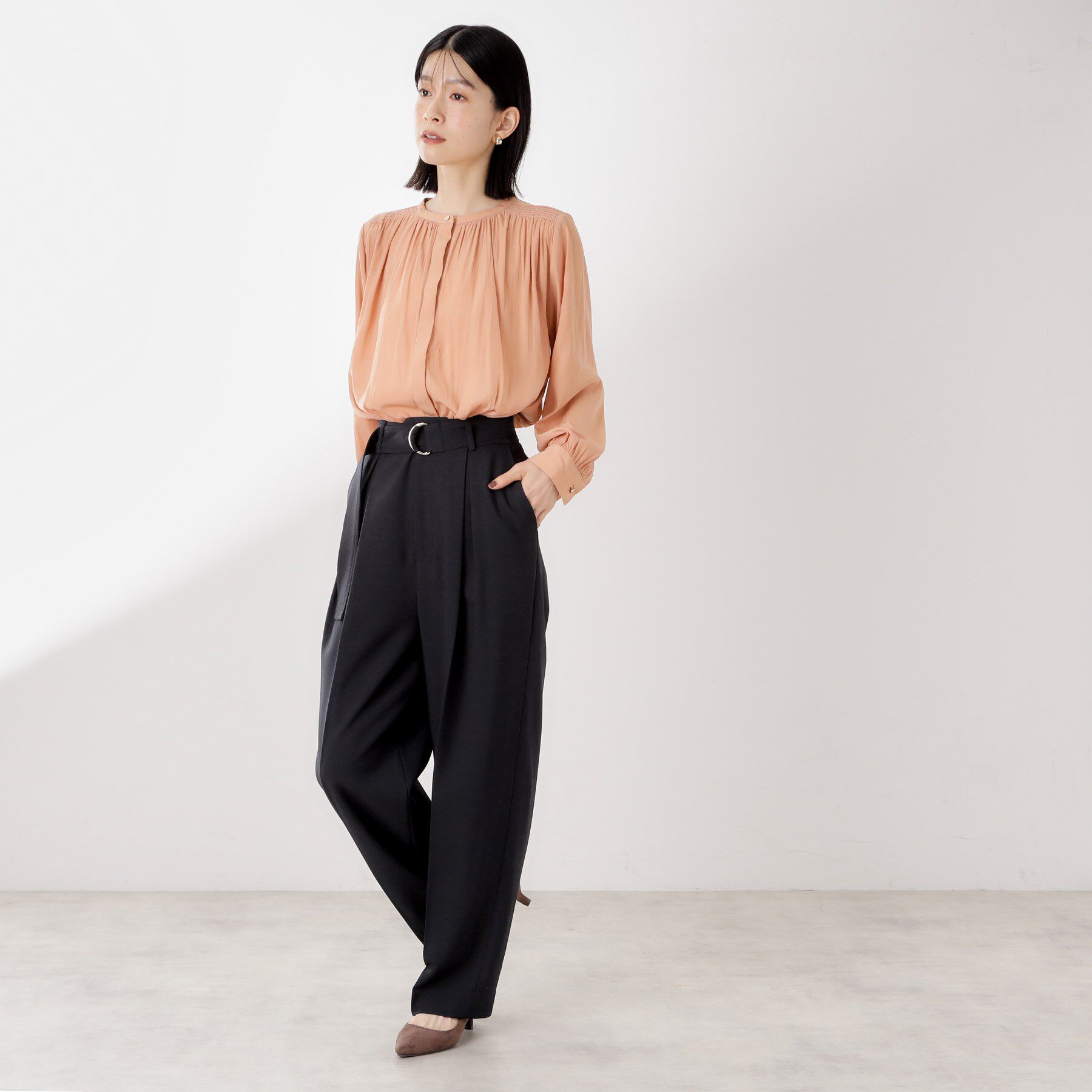 THE SHOP TK「ベルト付バレルパンツ【セットアップ可】/CAVIANシリーズ」|その他|