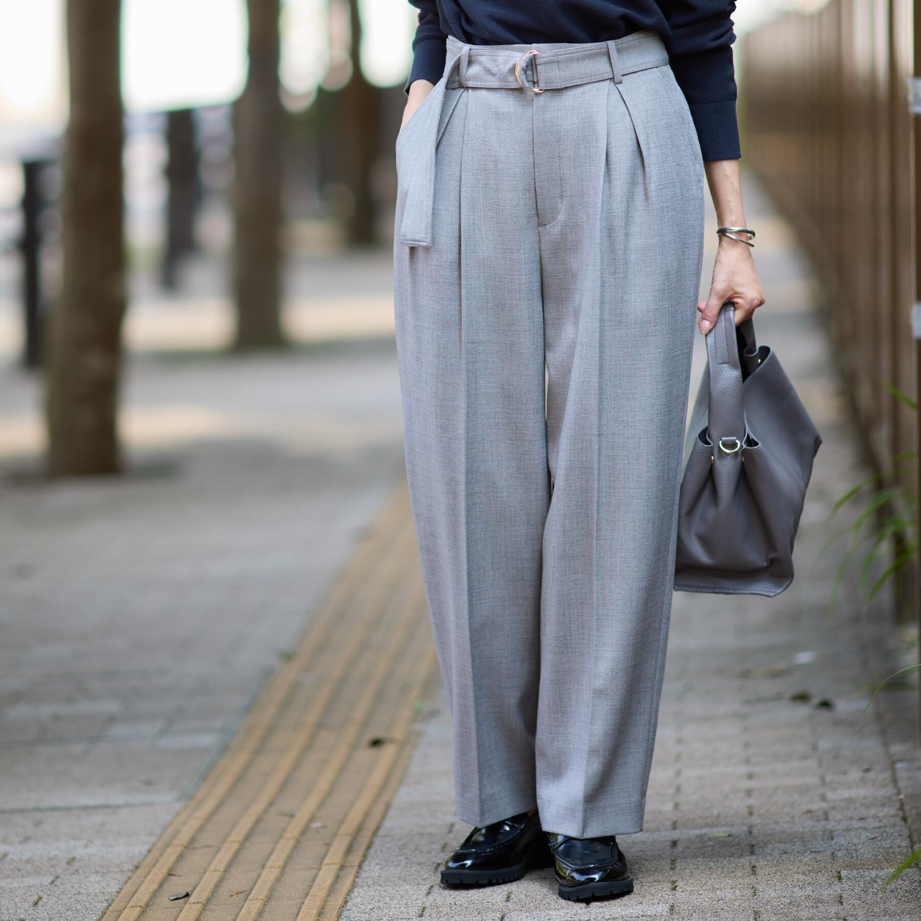 THE SHOP TK「ベルト付バレルパンツ【セットアップ可】/CAVIANシリーズ」|その他|