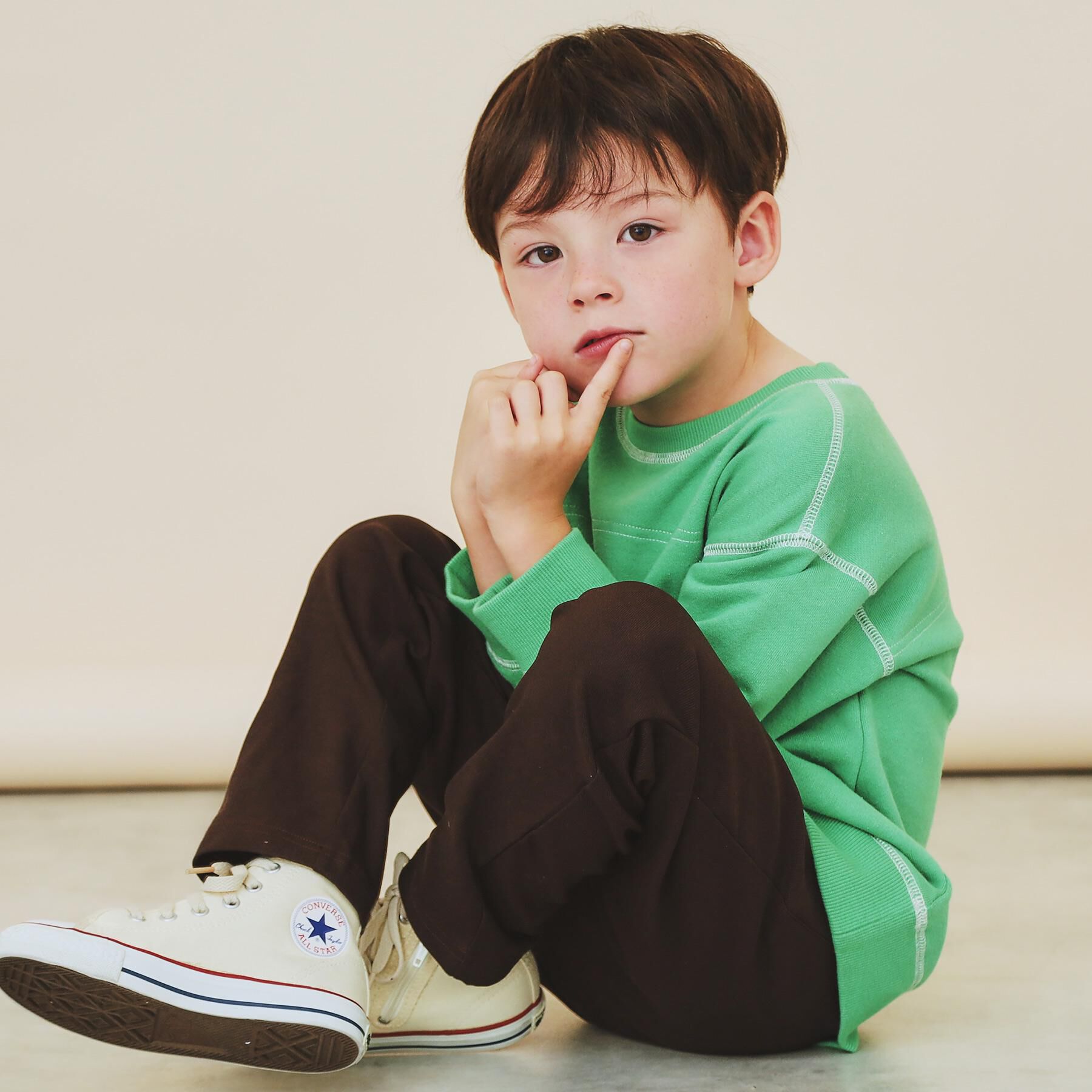 THE SHOP TK「【110－160/裏起毛】あったかのびーるストレートパンツ/洗濯機OK」|その他|