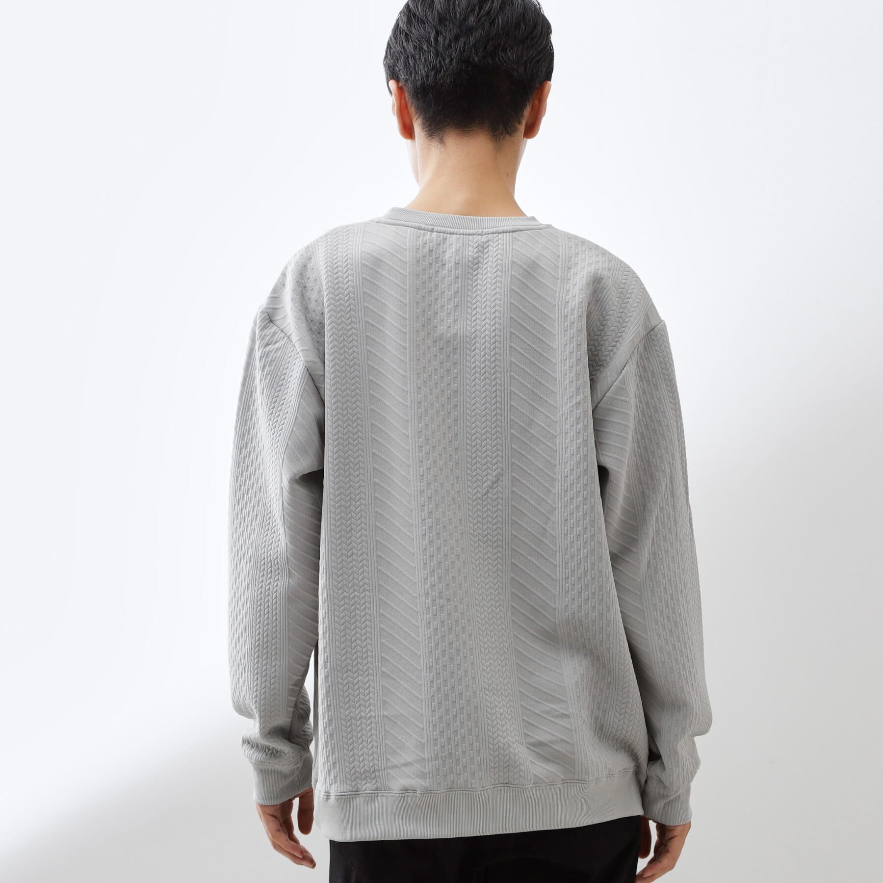 THE SHOP TK「【無地に飽きた方へ】ふくれジャカードスウェット　洗濯機OK/6色展開/ユニセックスでおすすめ！」|パーカー|