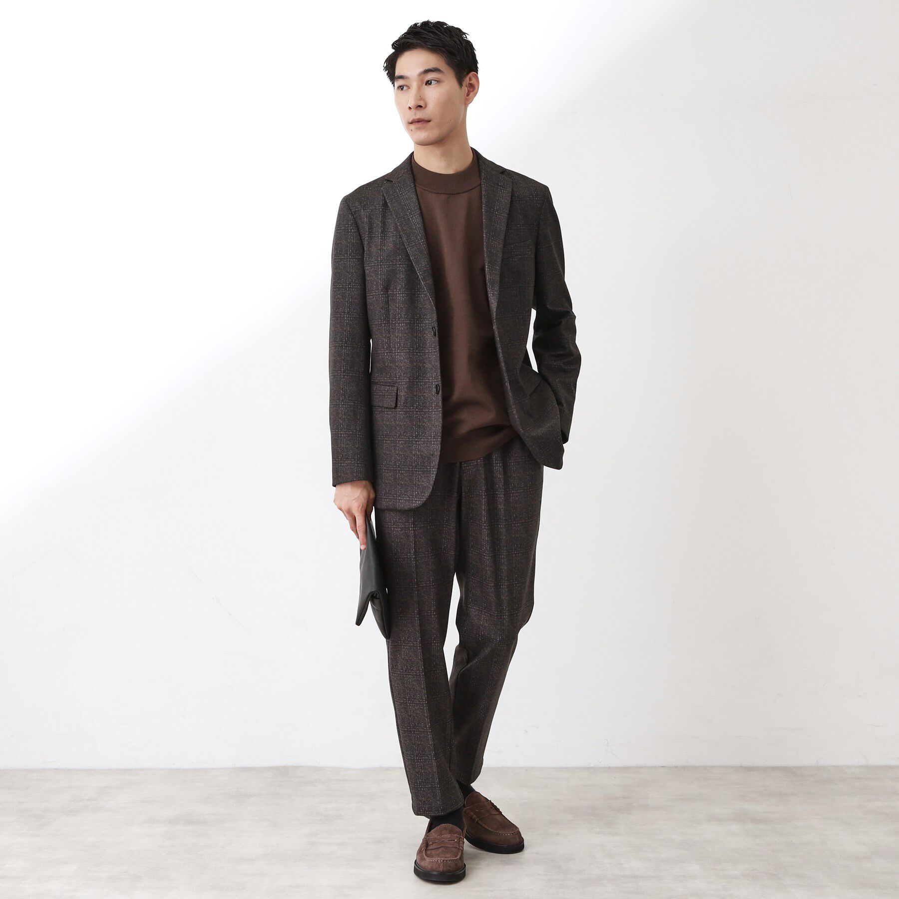 THE SHOP TK「起毛TRジャージジャケット 【洗濯機OK／ストレッチ／セットアップ可】」|テーラードジャケット|