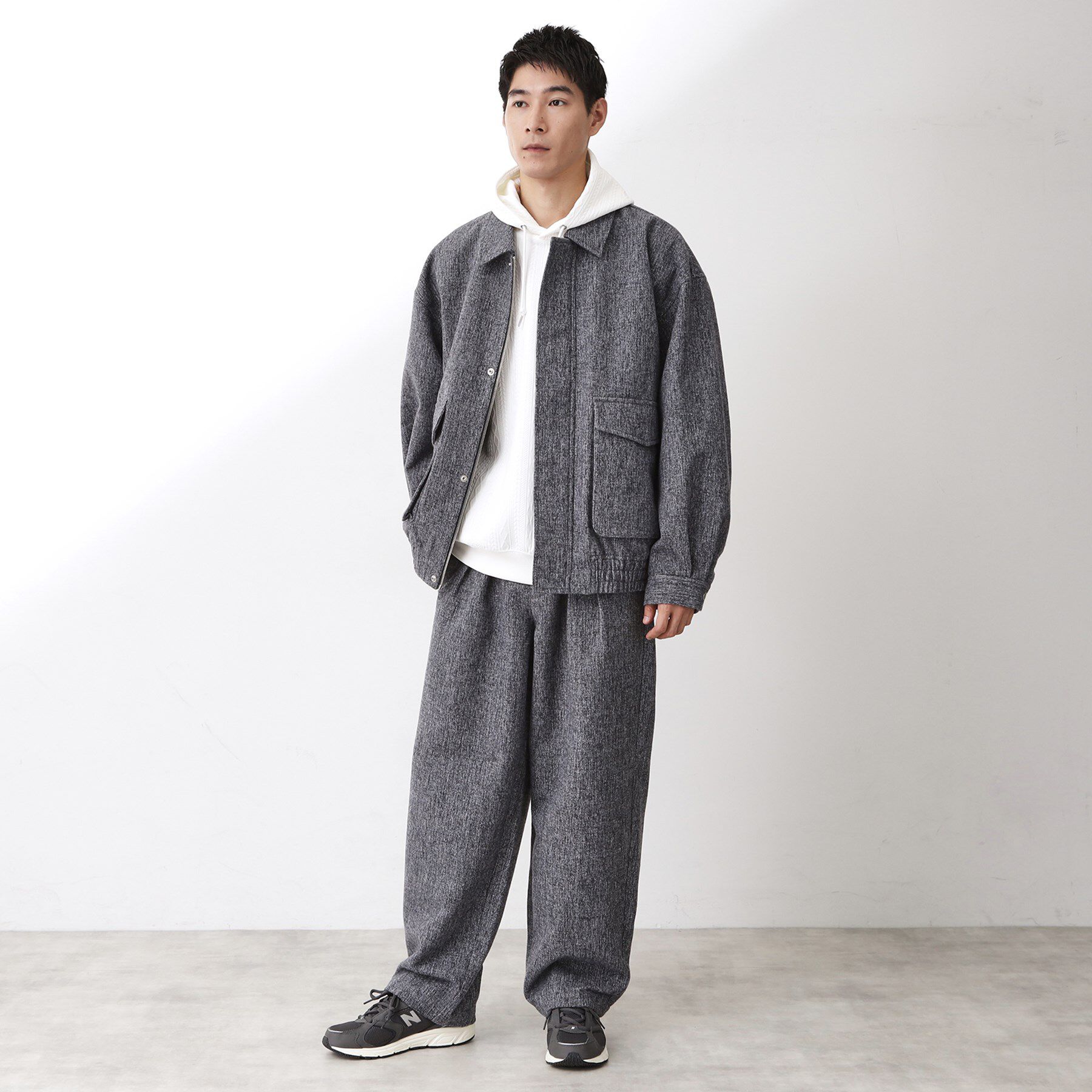 THE SHOP TK「ツイードワイドパンツ 【洗濯機OK／セットアップ可】」|その他|