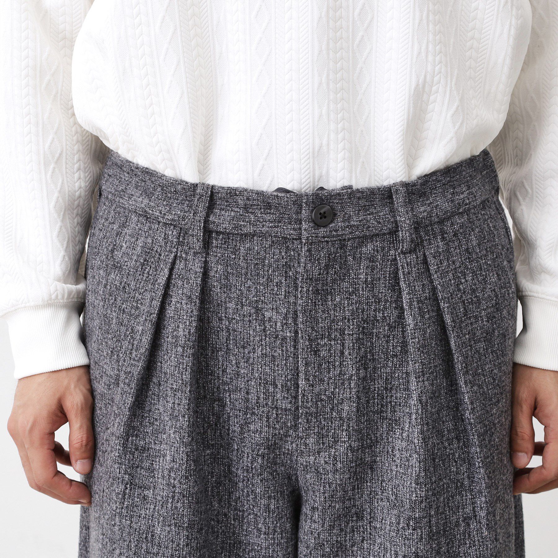 THE SHOP TK「ツイードワイドパンツ 【洗濯機OK／セットアップ可】」|その他|