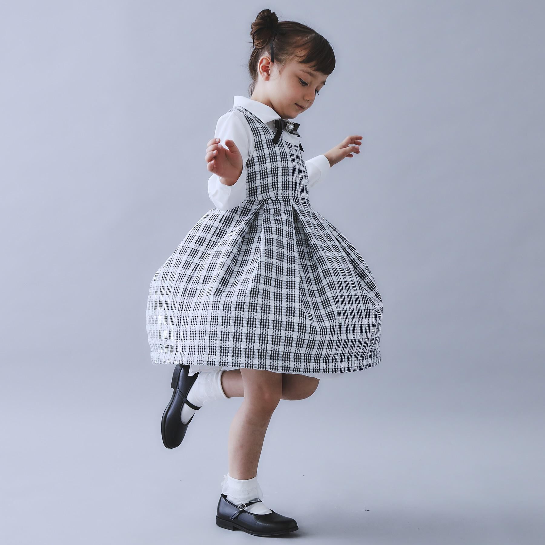 THE SHOP TK「【120-130/3点セット】ジャケット＆チェックワンピース/入園・卒園・入学」|ワンピース|