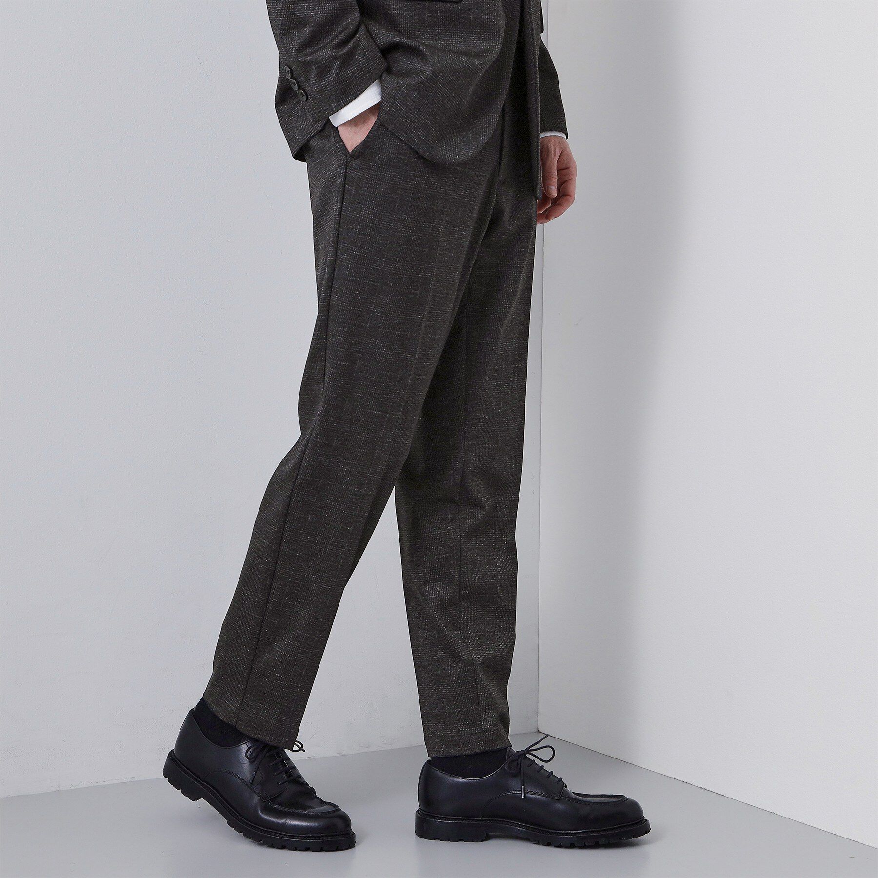 THE SHOP TK「【動きやすい、快適ビジネススラックス】TRジャージ スラックス　セットアップ可/洗濯機OK/ストレッ」|その他|