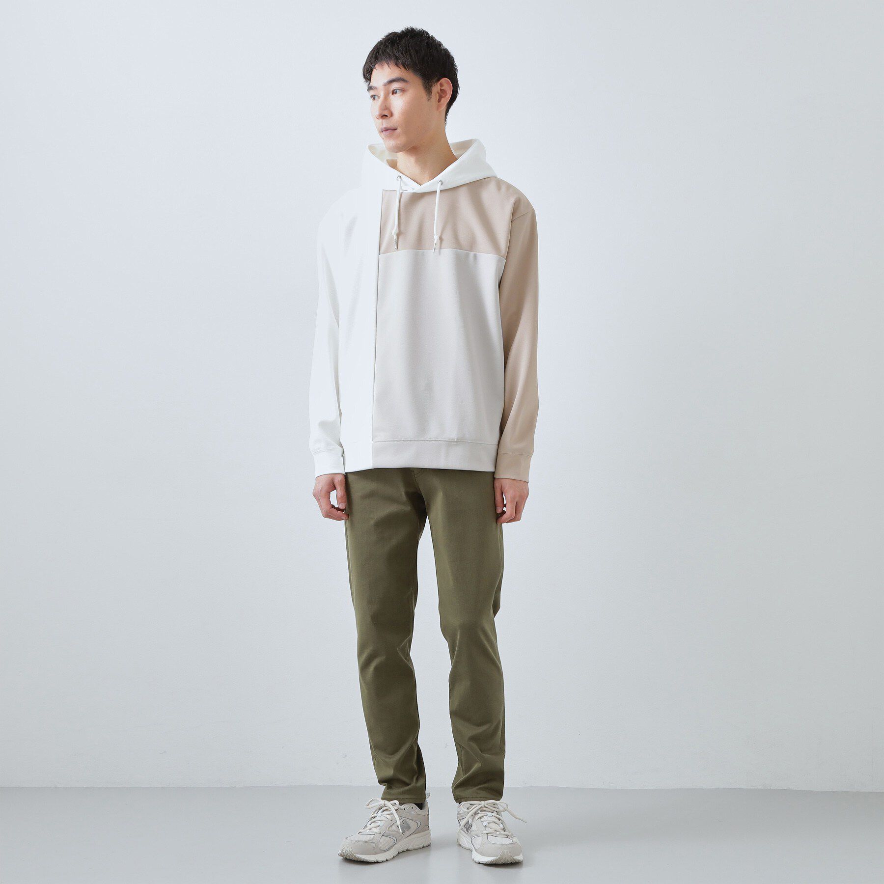 THE SHOP TK「【大人の為の絶妙バランス】パネル切替パーカ 濯機機OK」|パーカー|