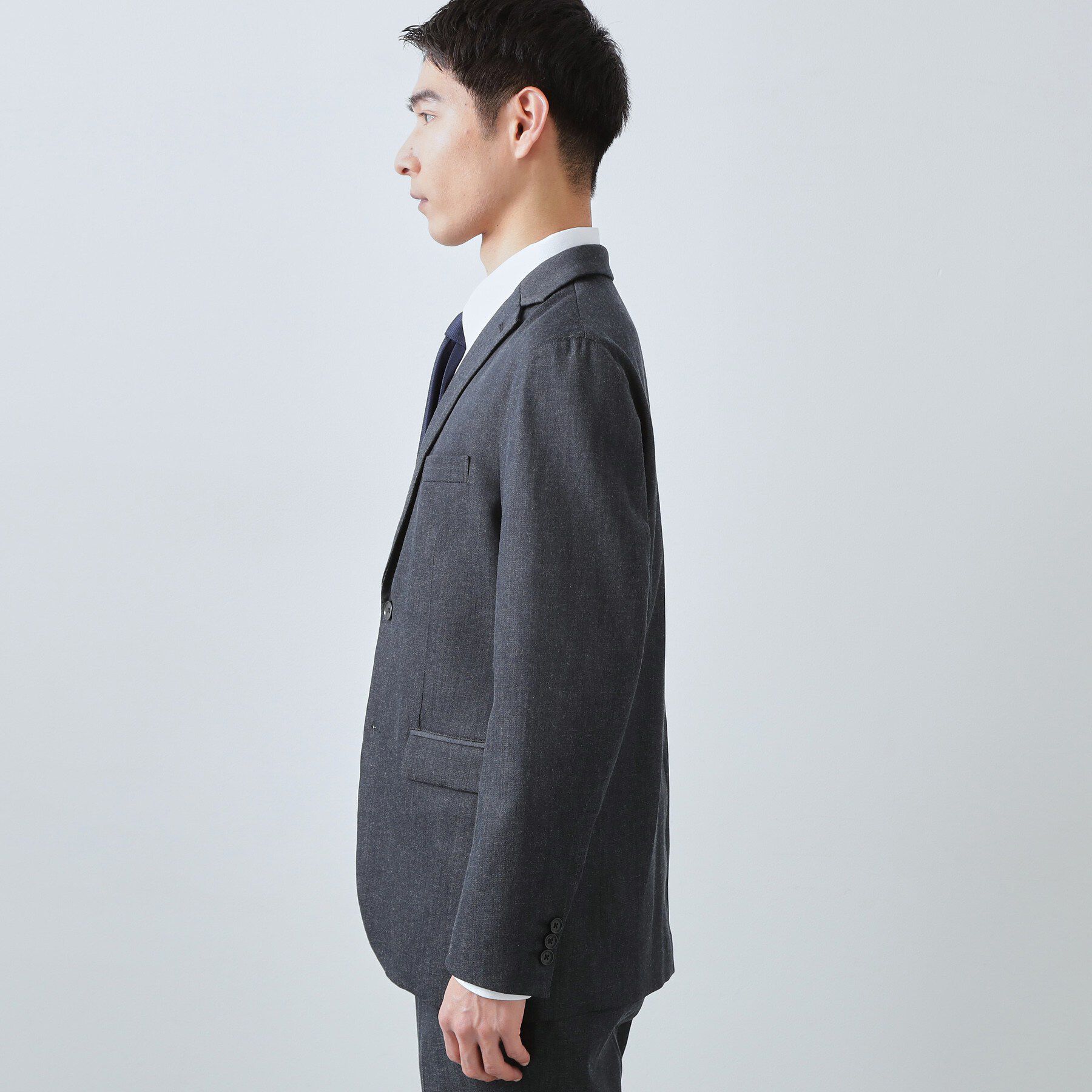 THE SHOP TK「ライトエバーデニム ジャケット 洗濯機OK/ストレッチ/セットアップ可」|デニムジャケット|