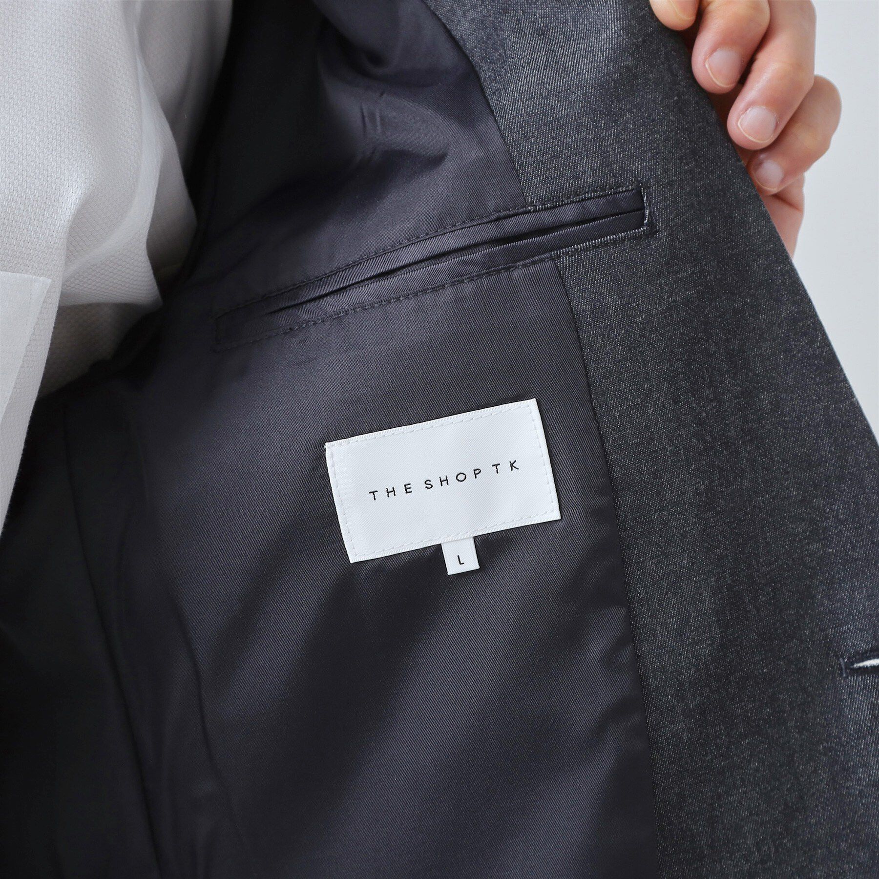 THE SHOP TK「ライトエバーデニム ジャケット 洗濯機OK/ストレッチ/セットアップ可」|デニムジャケット|