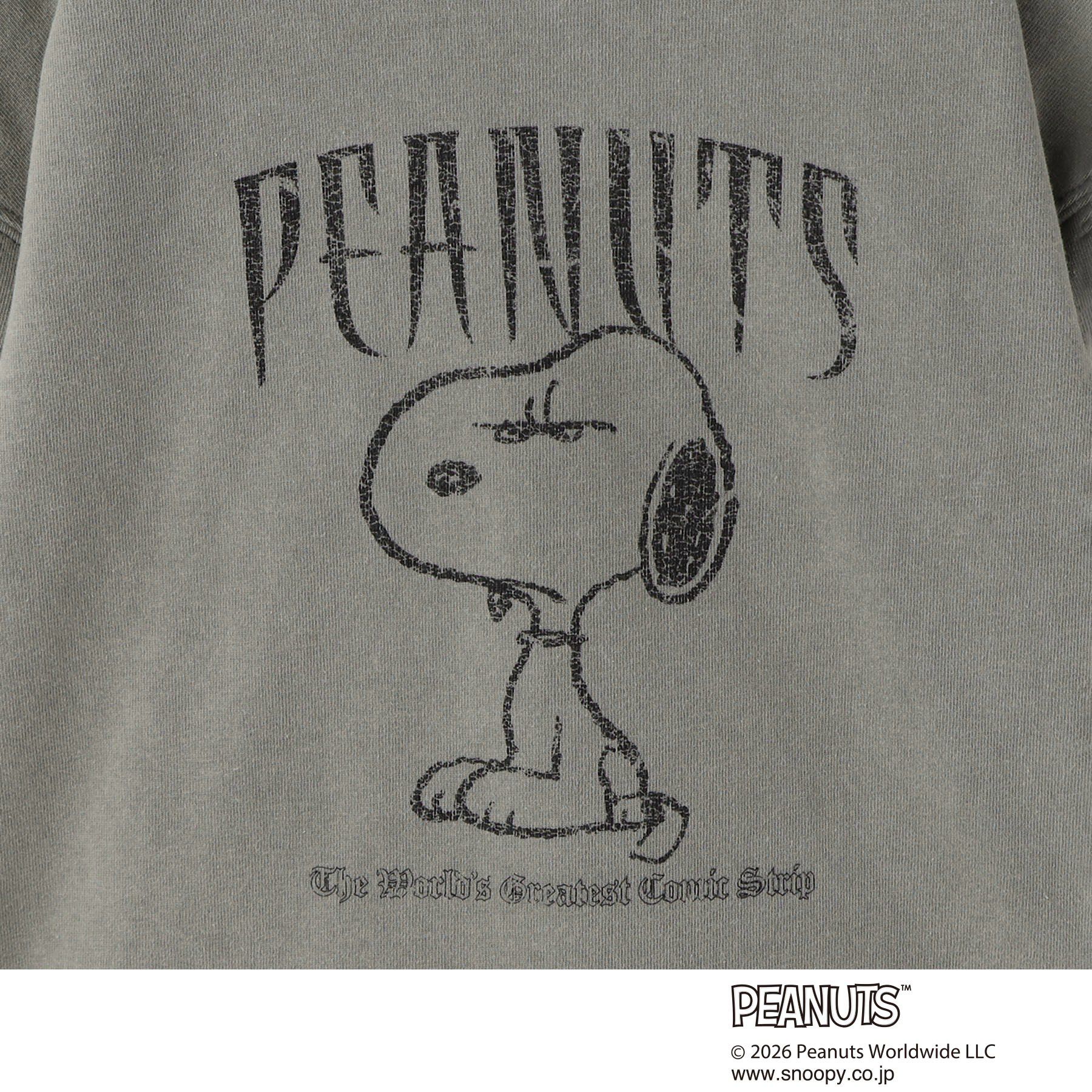 THE SHOP TK「【110－160】PEANUTS ／ ピーナッツ スヌーピー ヴィンテージ風プリント長袖Tシャツ」|Tシャツ・カットソー|