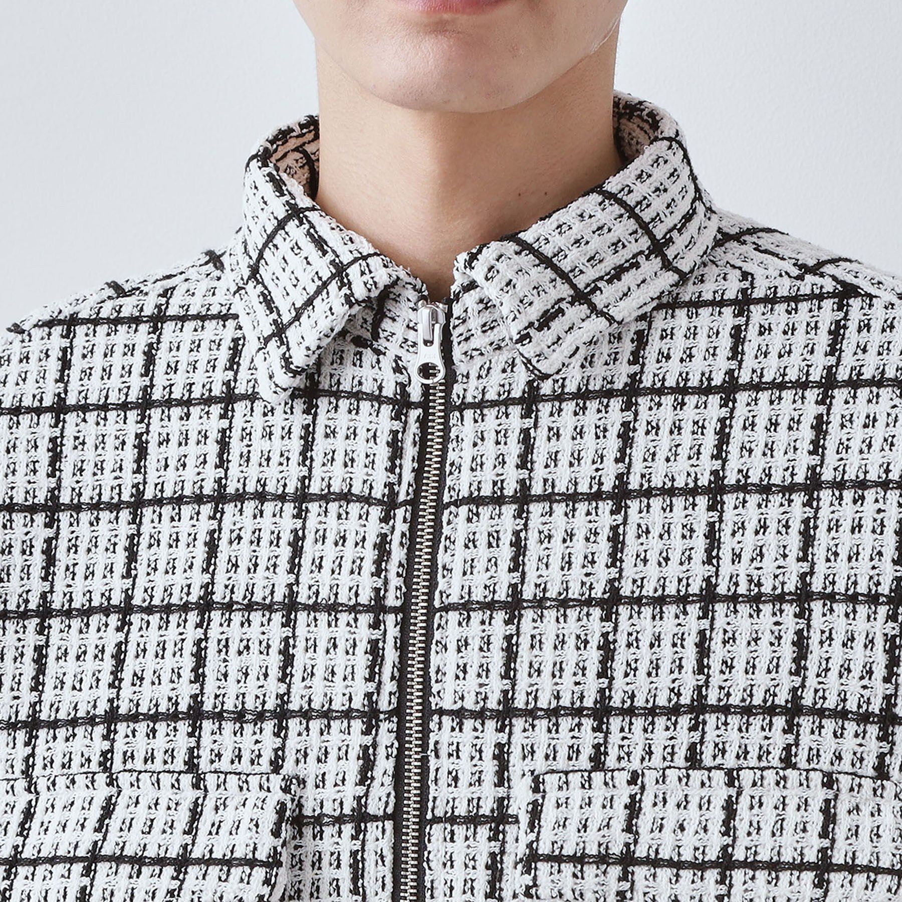 THE SHOP TK「【カジュアルに上品さをプラス】変わり織ツイードブルゾン　洗濯機OK」|ブルゾン・スタジャン|