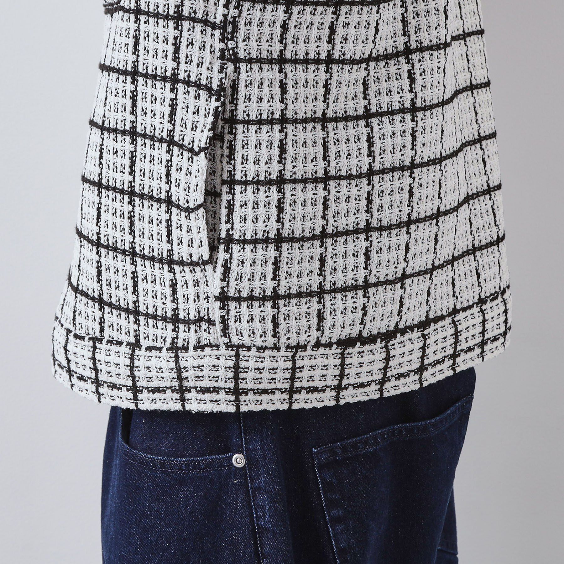 THE SHOP TK「【カジュアルに上品さをプラス】変わり織ツイードブルゾン　洗濯機OK」|ブルゾン・スタジャン|