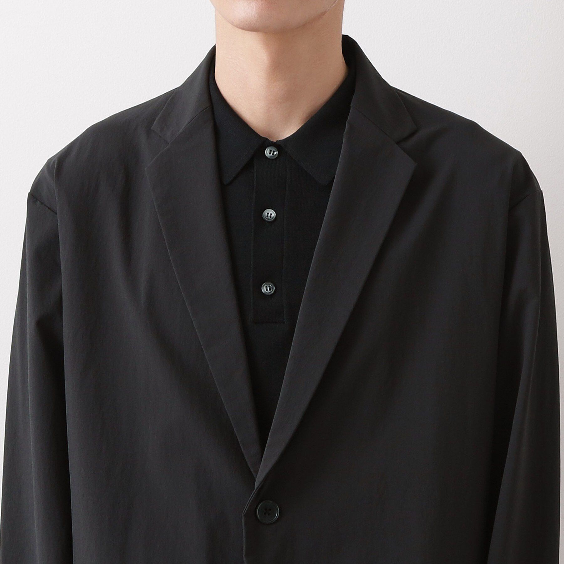 THE SHOP TK「《KURO》コーデュラナイロン ジャケット セットアップ可／防シワ／撥水／ストレッチ」|テーラードジャケット|