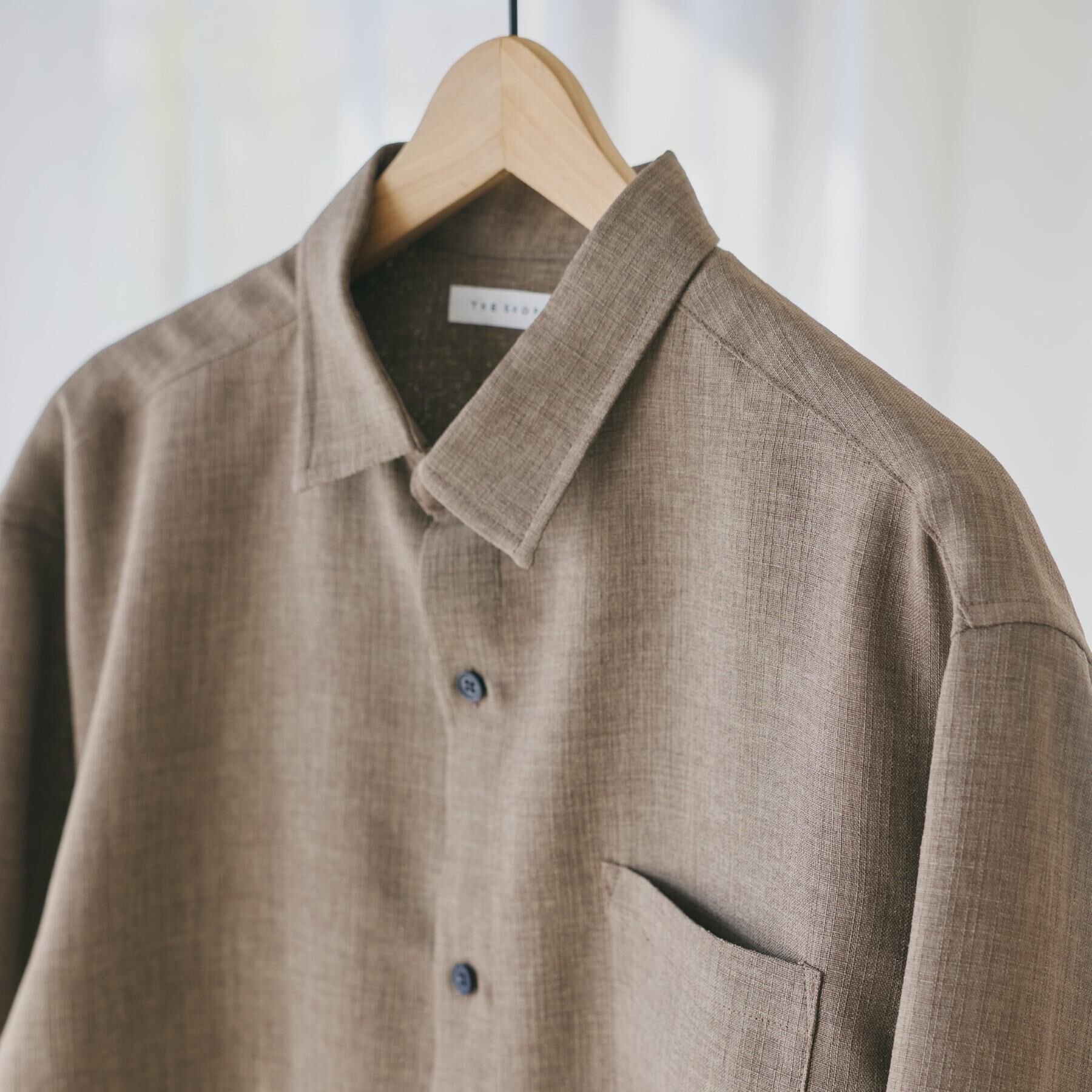 THE SHOP TK「【LINO FINE】リネンライク 長袖シャツ UVカット　イージーケア　吸水速乾　洗濯機OK」|シャツ・ブラウス|