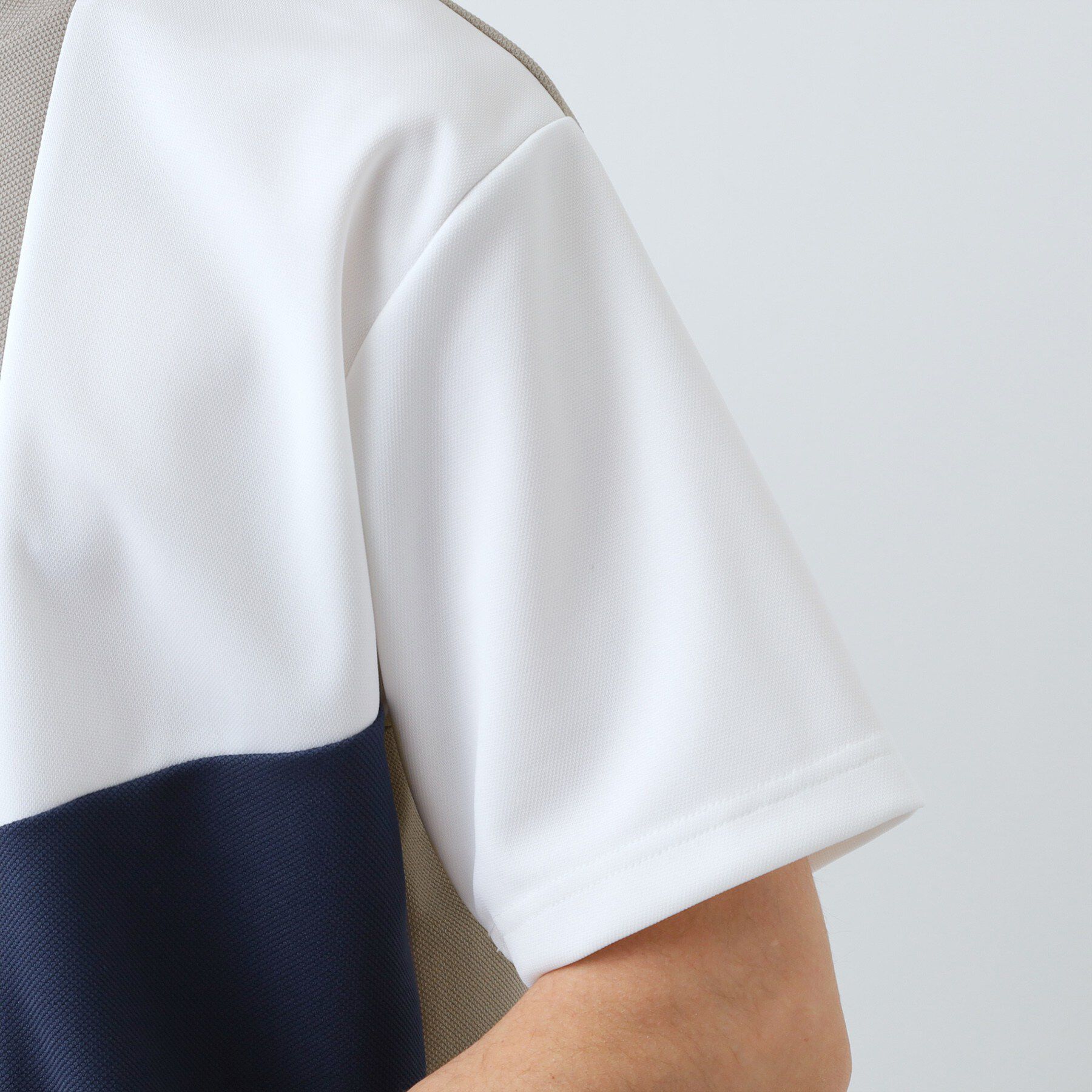 THE SHOP TK「【一枚で着映える】パターンブロッキング 半袖Tシャツ 洗濯機OK」|Tシャツ・カットソー|