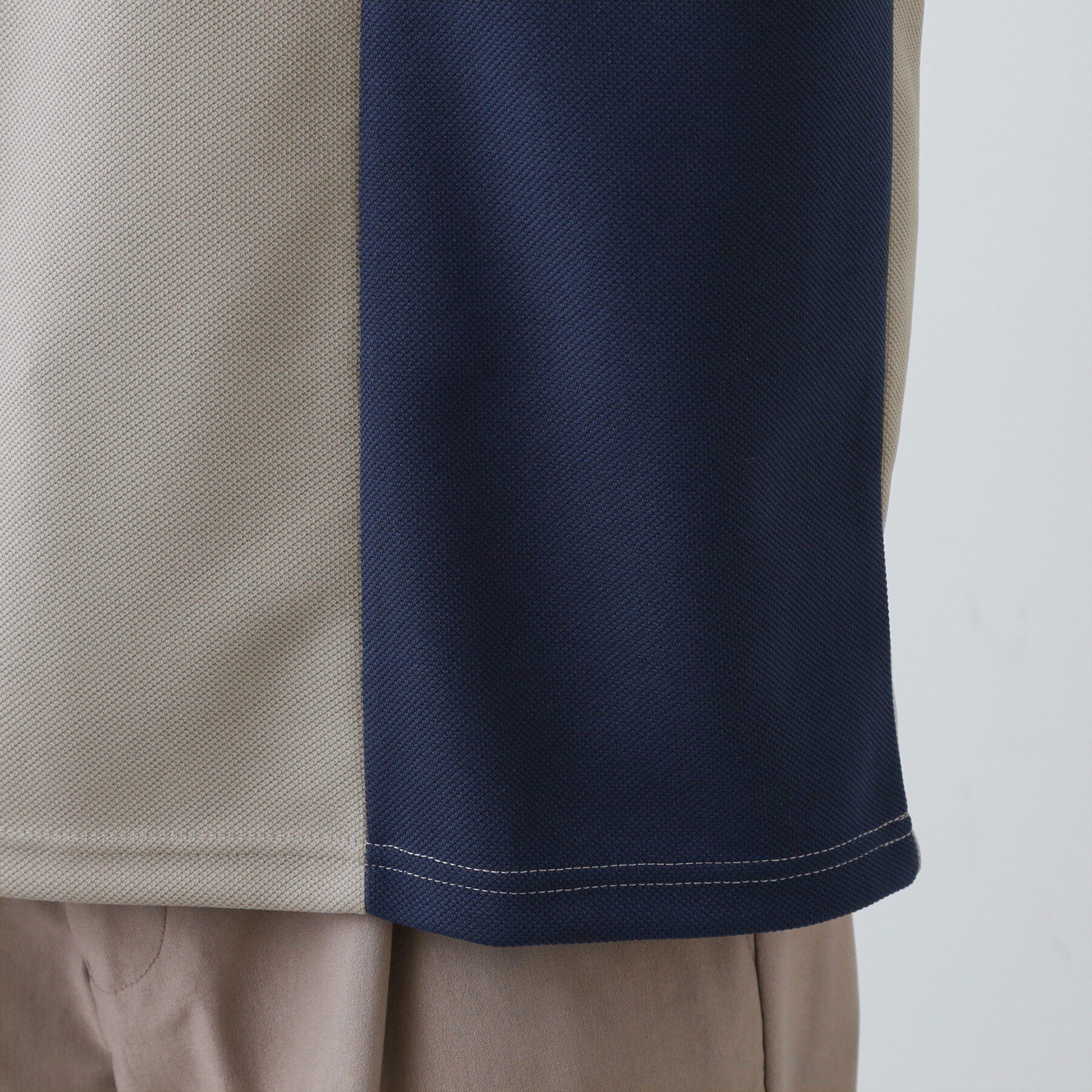 THE SHOP TK「【一枚で着映える】パターンブロッキング 半袖Tシャツ 洗濯機OK」|Tシャツ・カットソー|