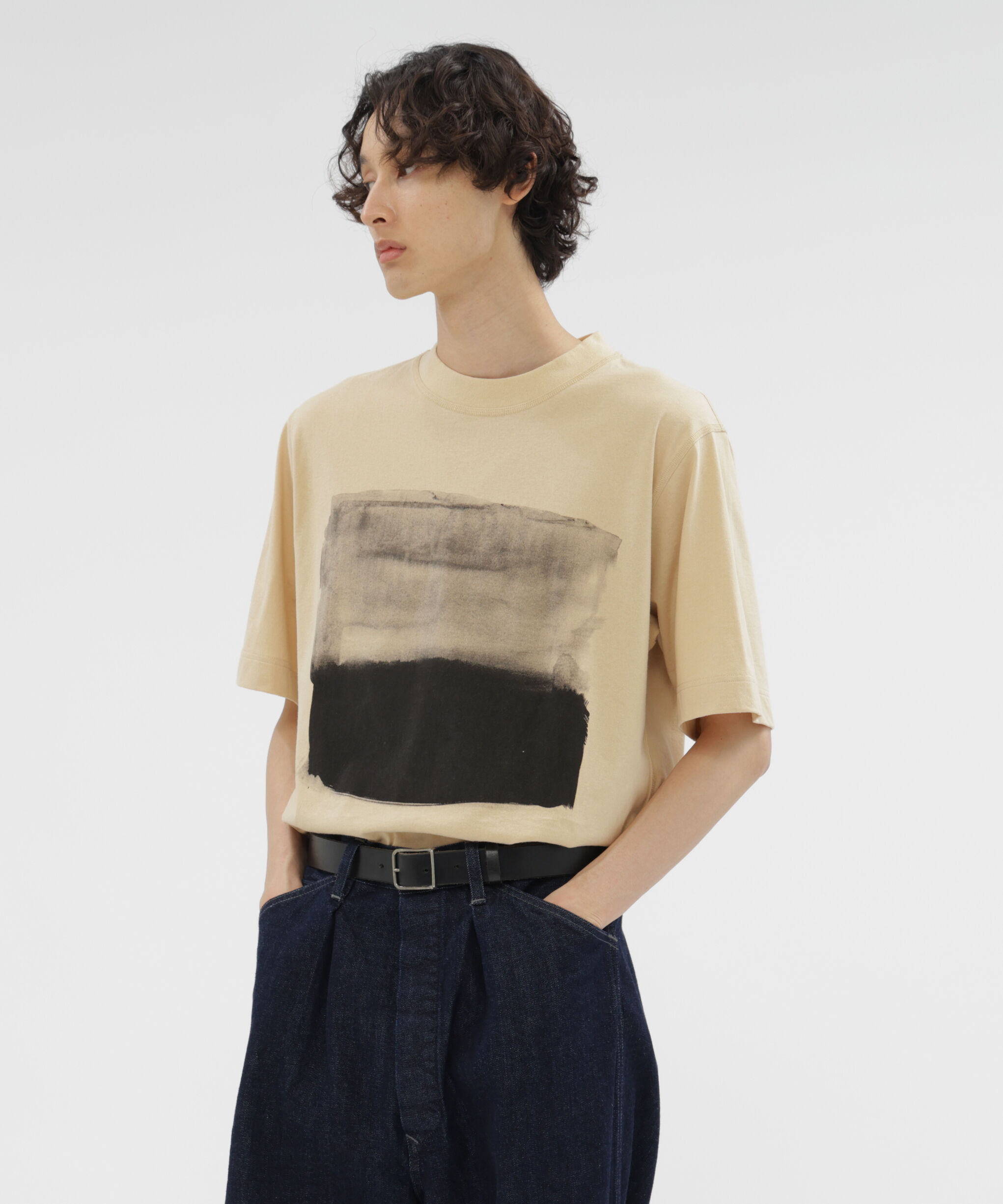 MHL.「LIGHT ORGANIC COTTON JERSEY TOP」|Tシャツ・カットソー|BEIGE